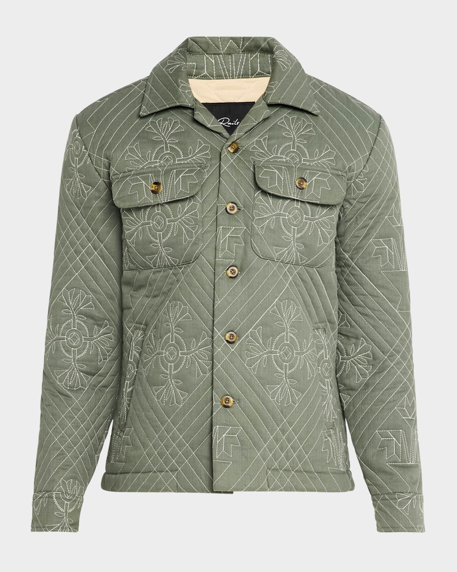 Men's Claude Quilted Overshirt 0