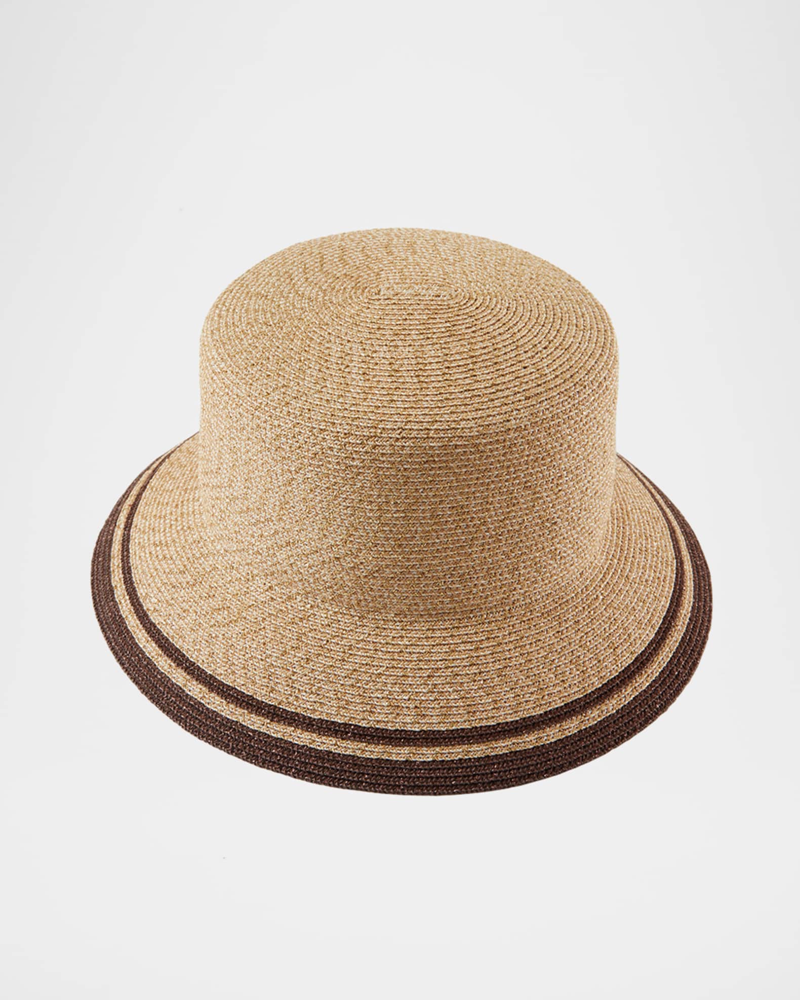 Jonah Striped-Trim Bucket Hat 0