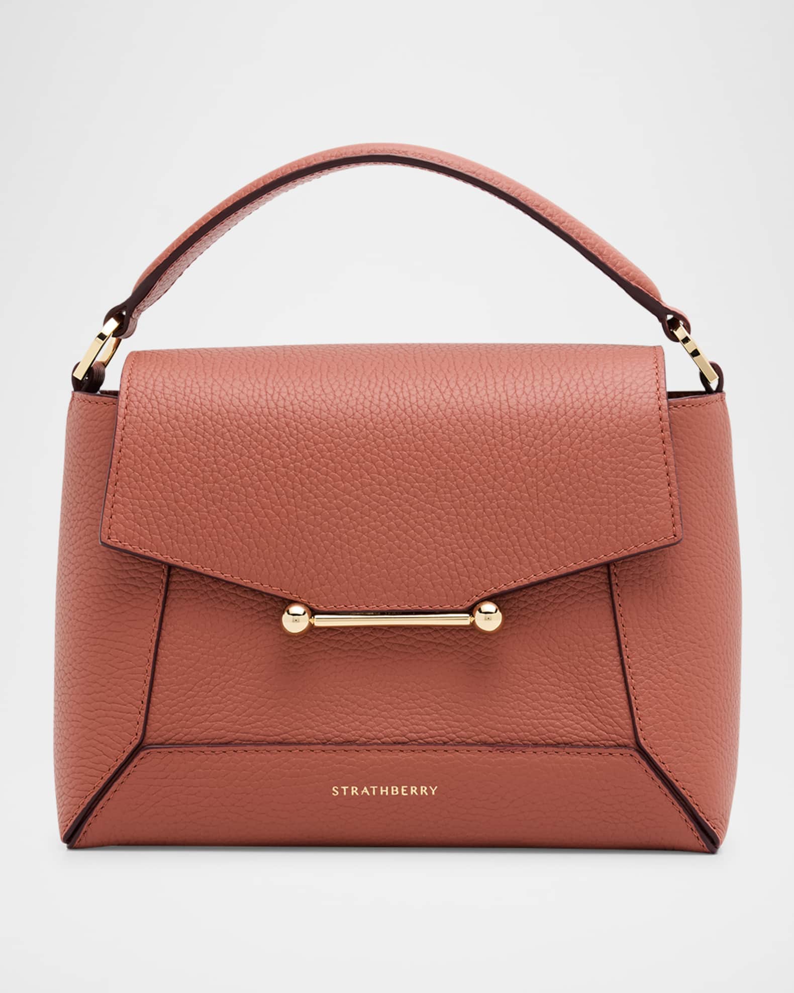 Mosaic Grain Leather Bucket Bag 0