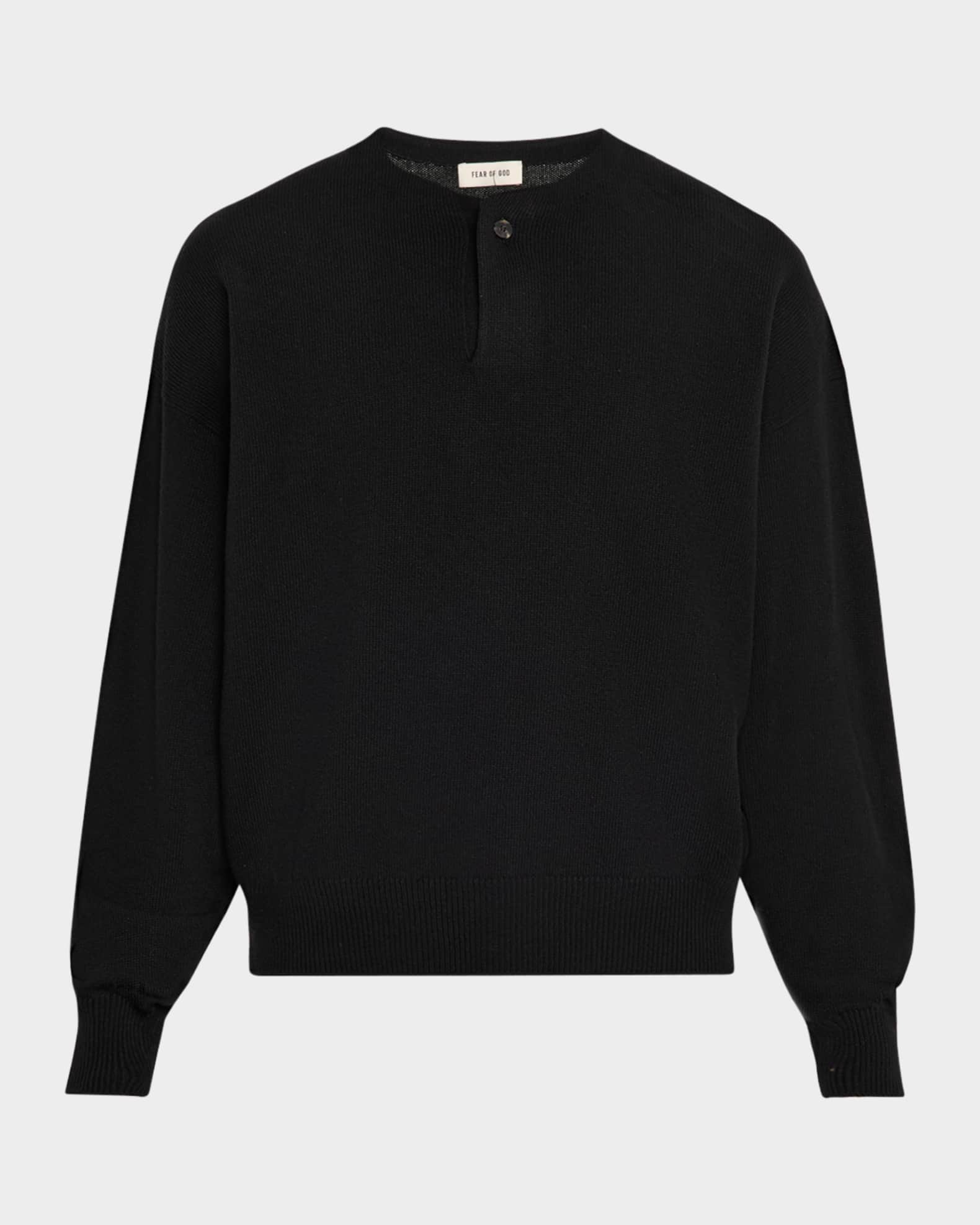 Men's Fine Knit Henley Shirt