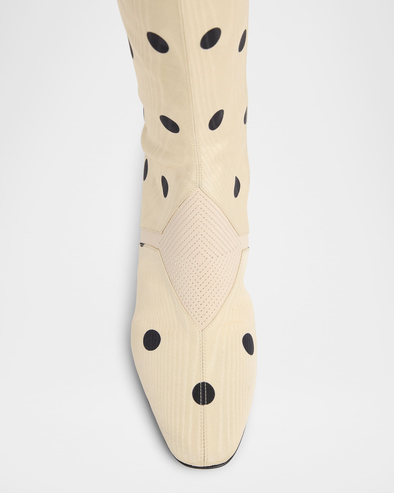 Valentino Garavani Equivoque Tall Polka Dot Boots | Neiman