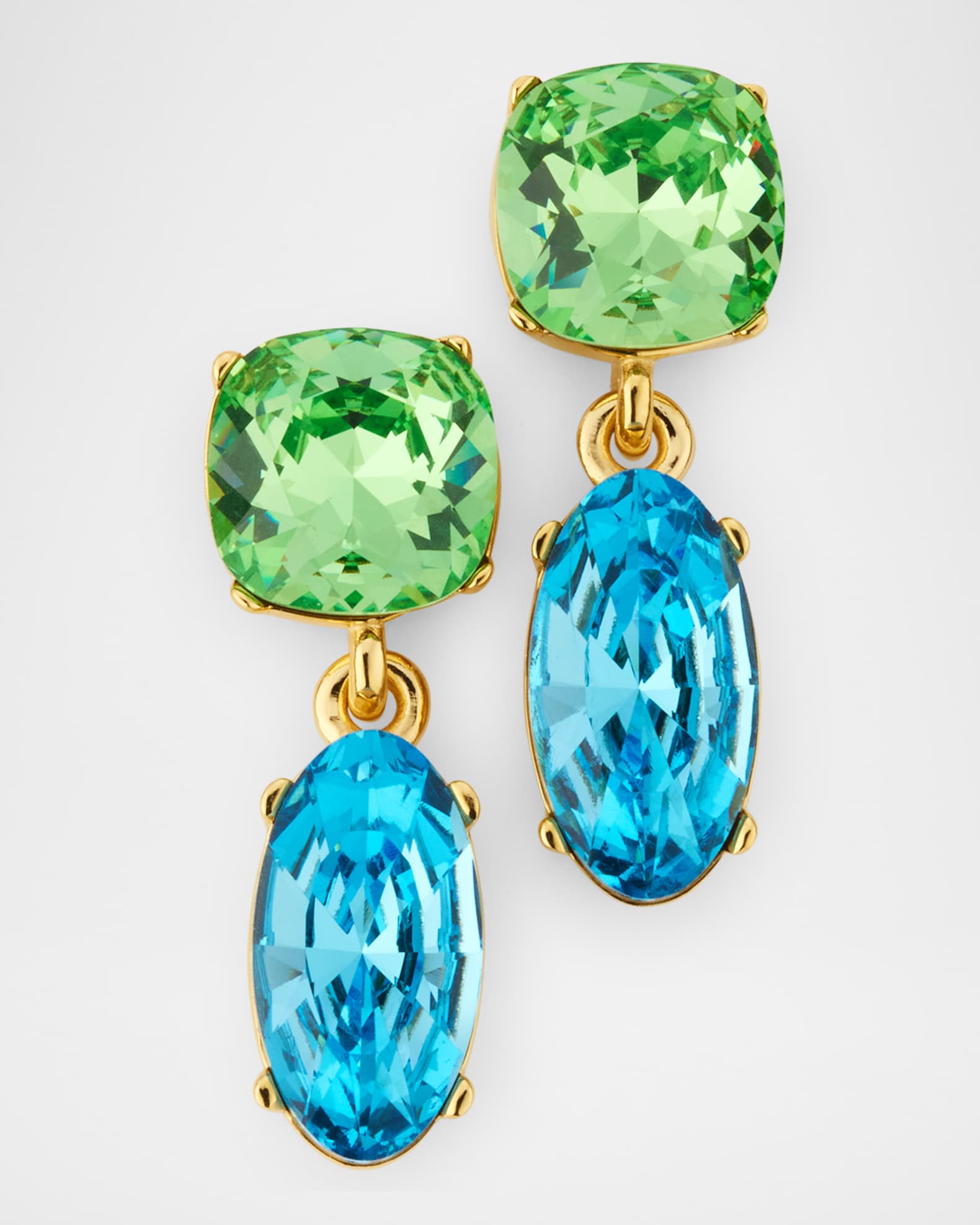 Crystal Two-Drop Earrings 0