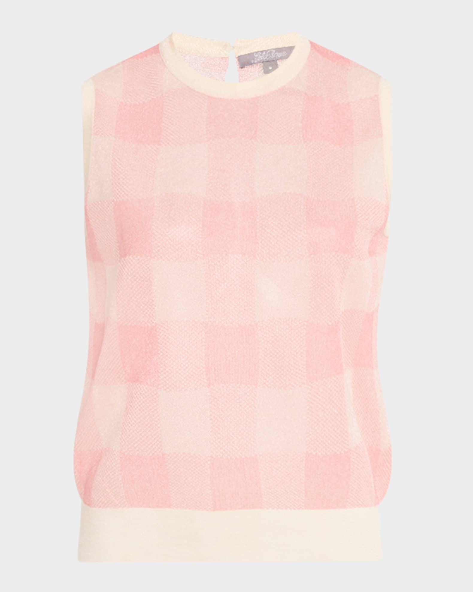 Check Knit Tank Top 0