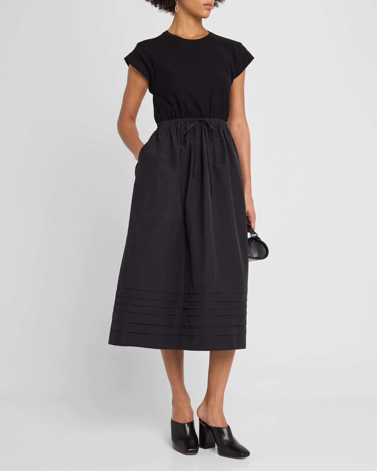 T-Shirt Dress with Shirring 1