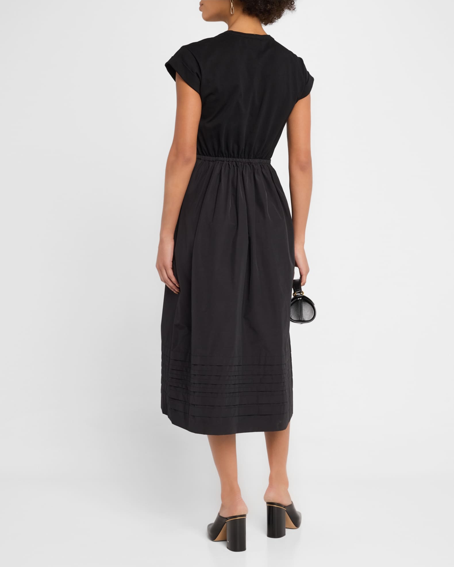 Y's PIGMENT DYED SHIRRING DRESS グレー1 Y's PIGMENT DYED SHIRRING DRESS グレー1 Y'S Pigment Dyed