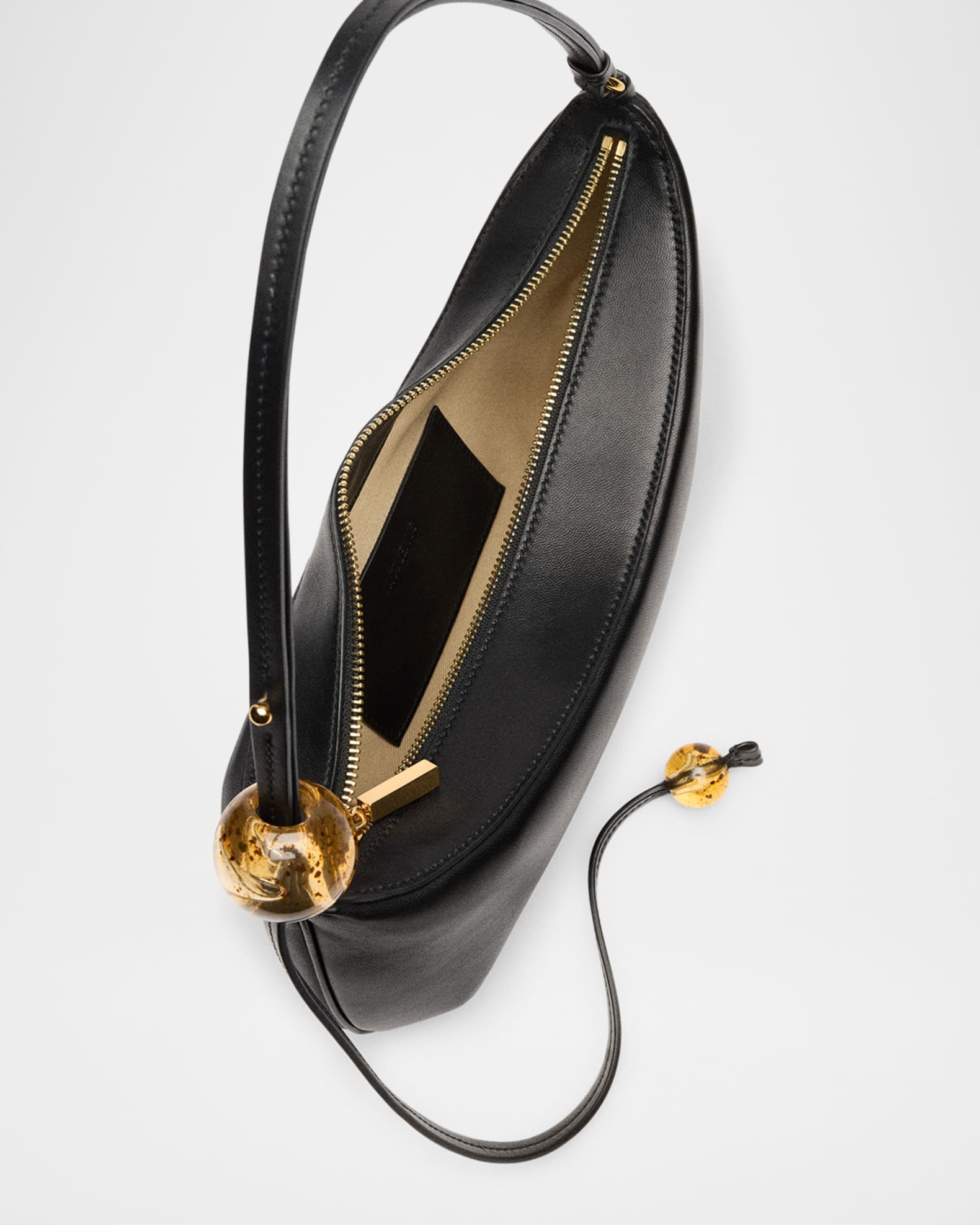 Jacquemus Le Grand Bisou Perle Leather Shoulder Bag | Neiman