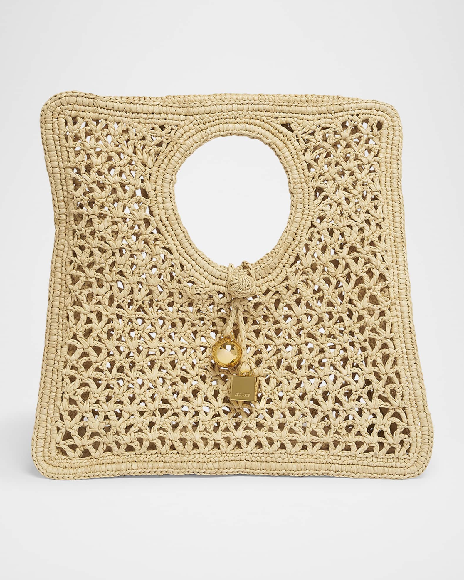 Le Petit Raffia Top-Handle Bag 0