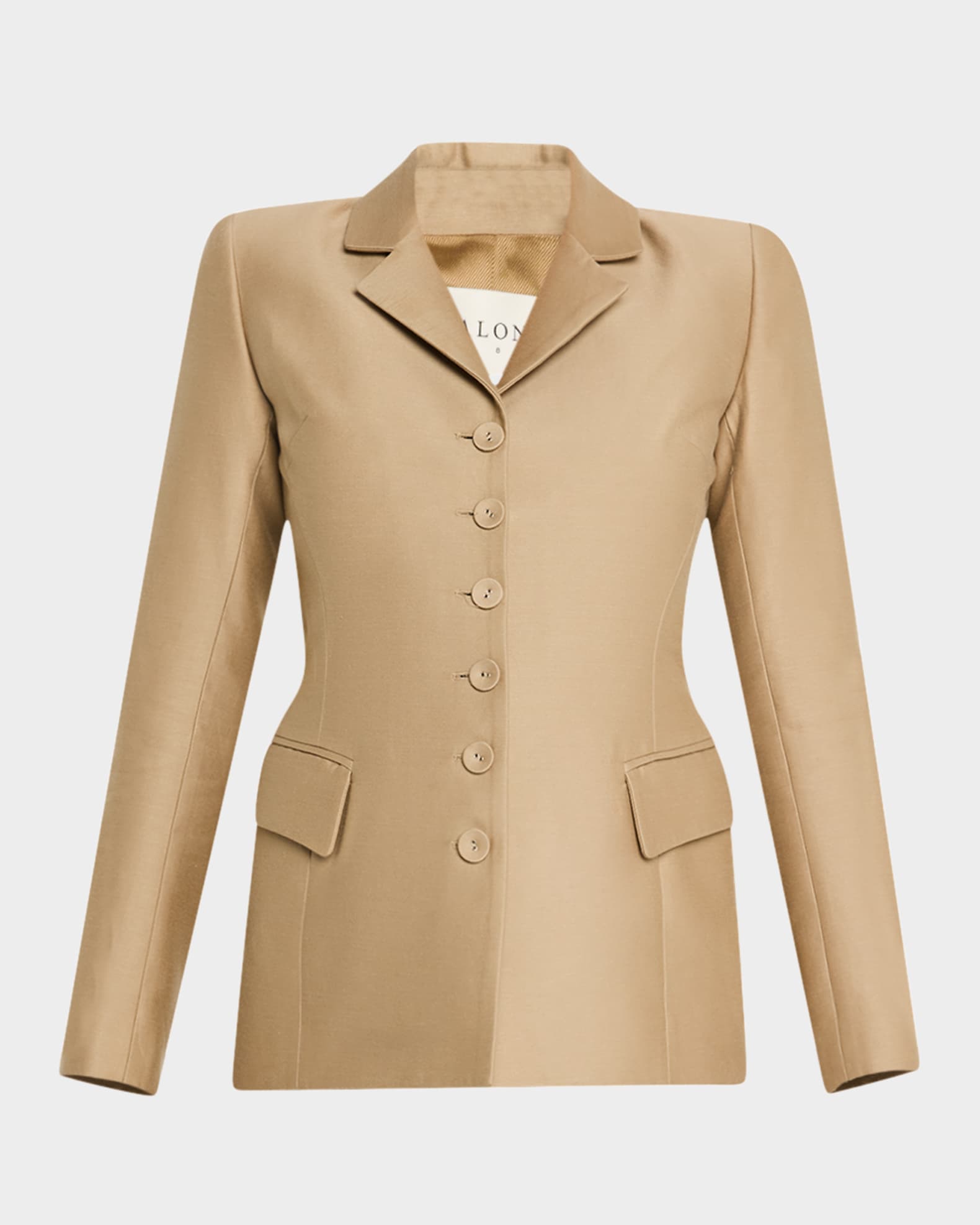 Moro Cotton-Silk Single-Breasted Bar Jacket 0