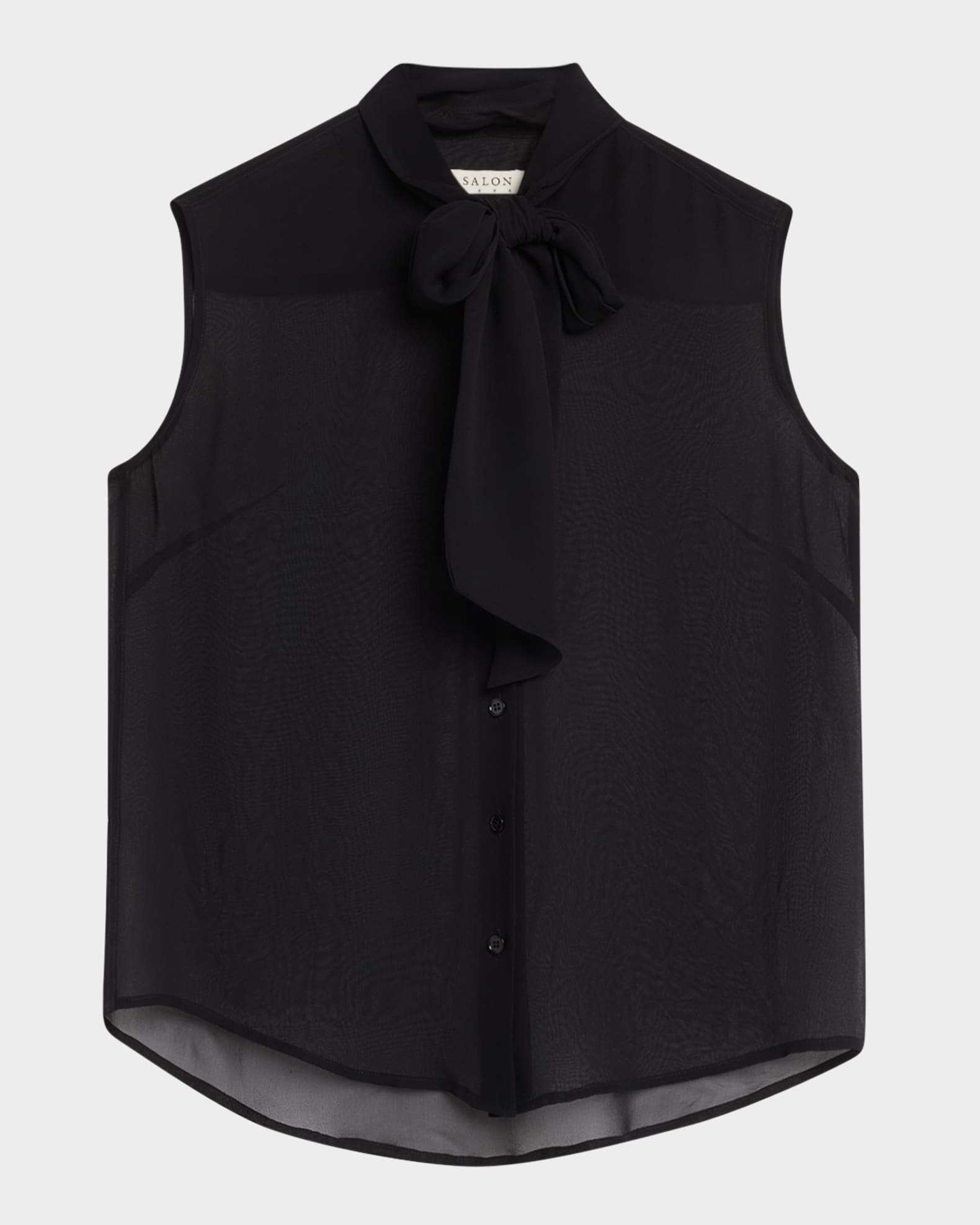 Basso Lavelliere Blouse In Silk Chiffon 0