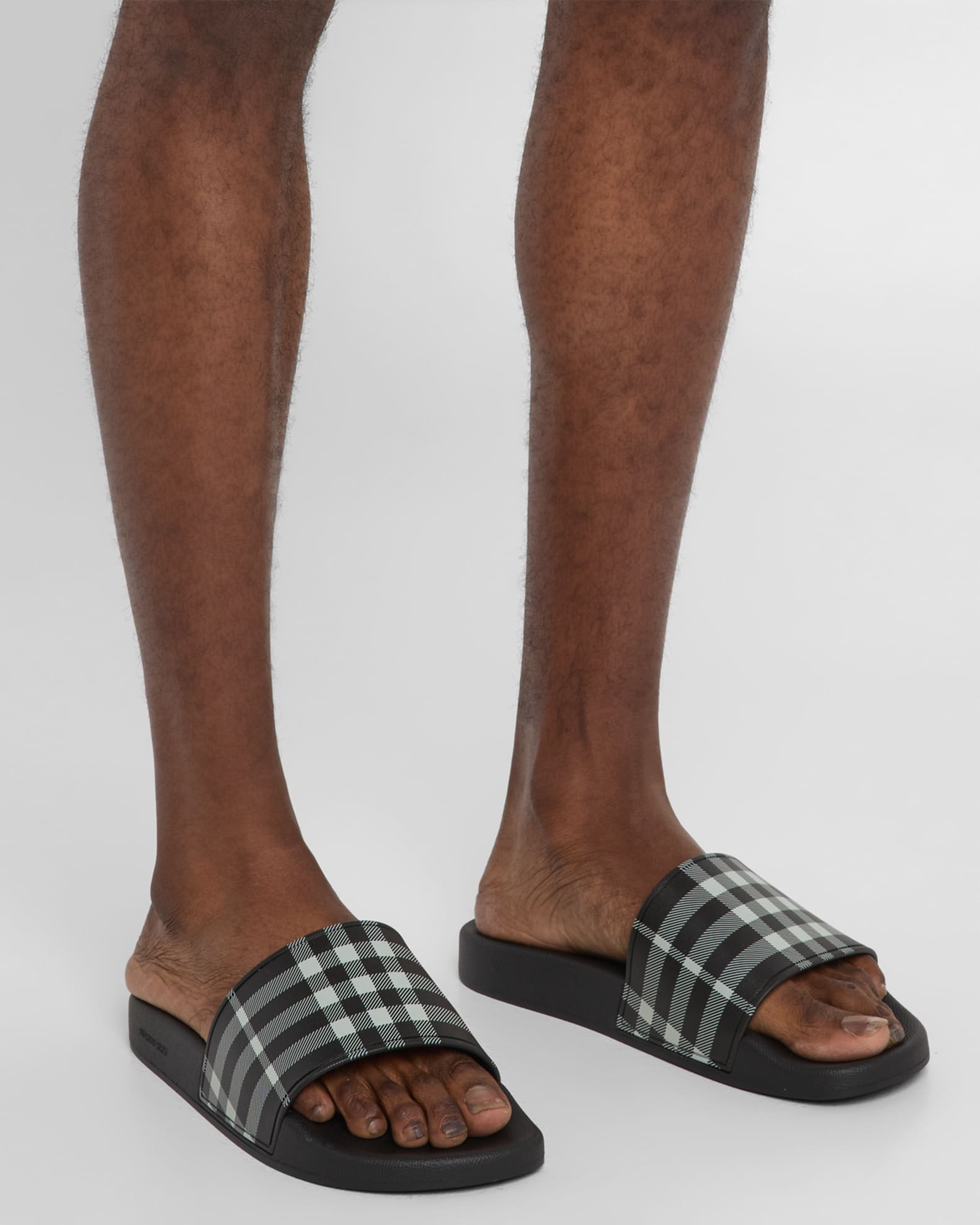 Men's Furley Check Slide Sandals 1