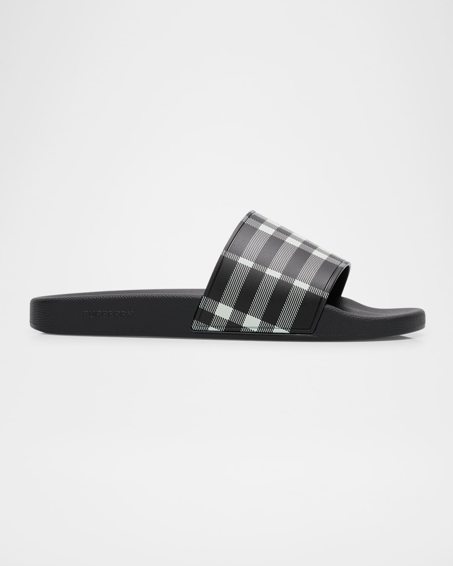 Men's Furley Check Slide Sandals 0