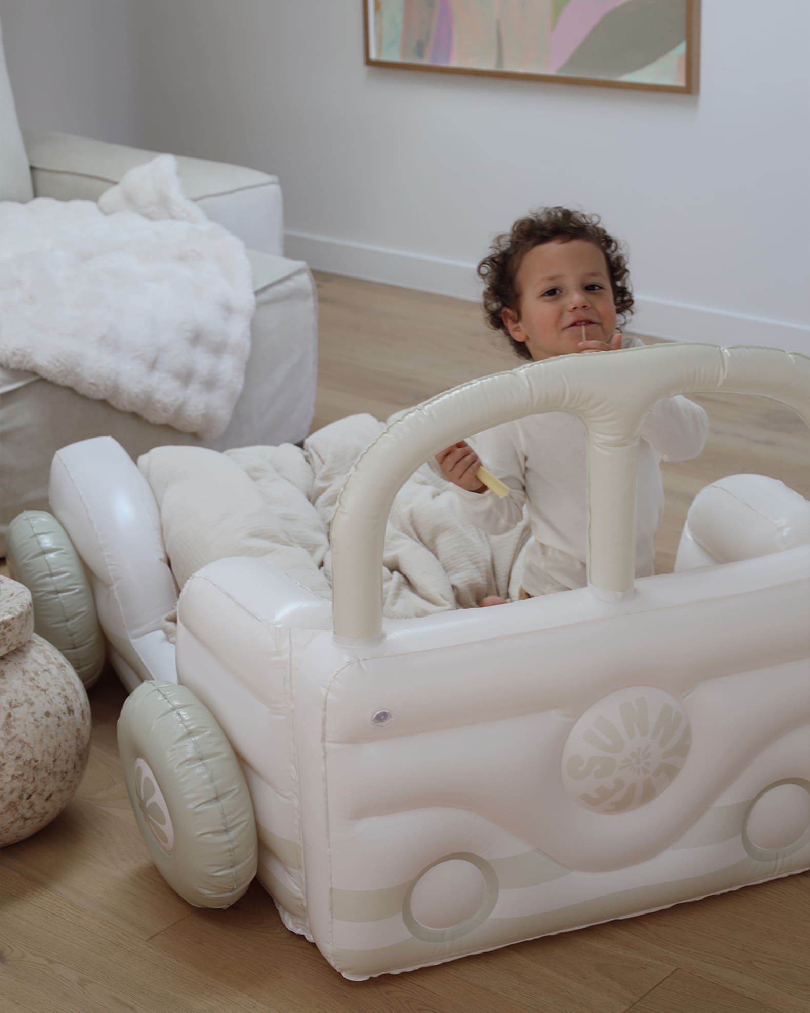 Kid's Summer Van Inflatable Air Mattress 0