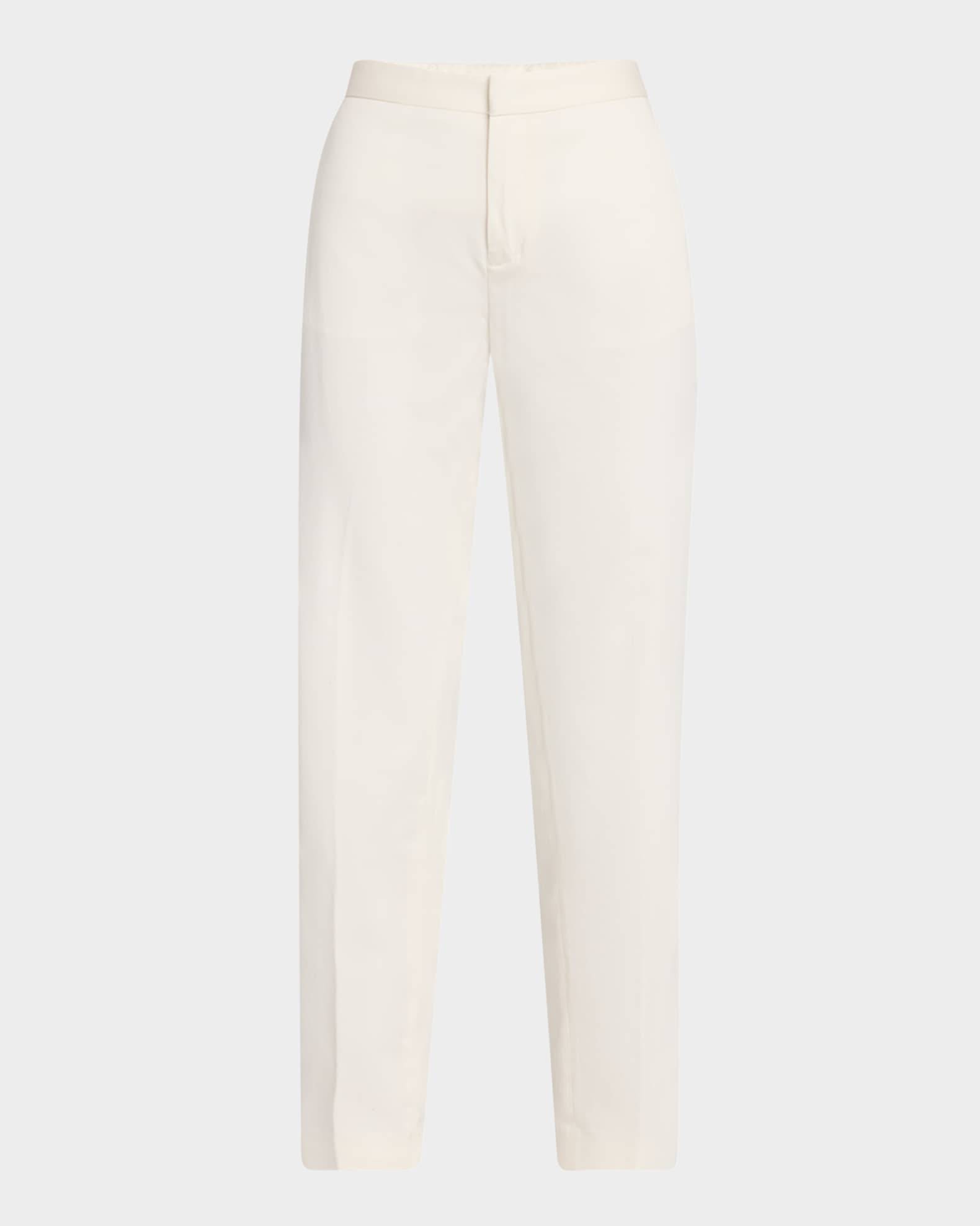 Cropped Cotton Gabardine Trousers 0