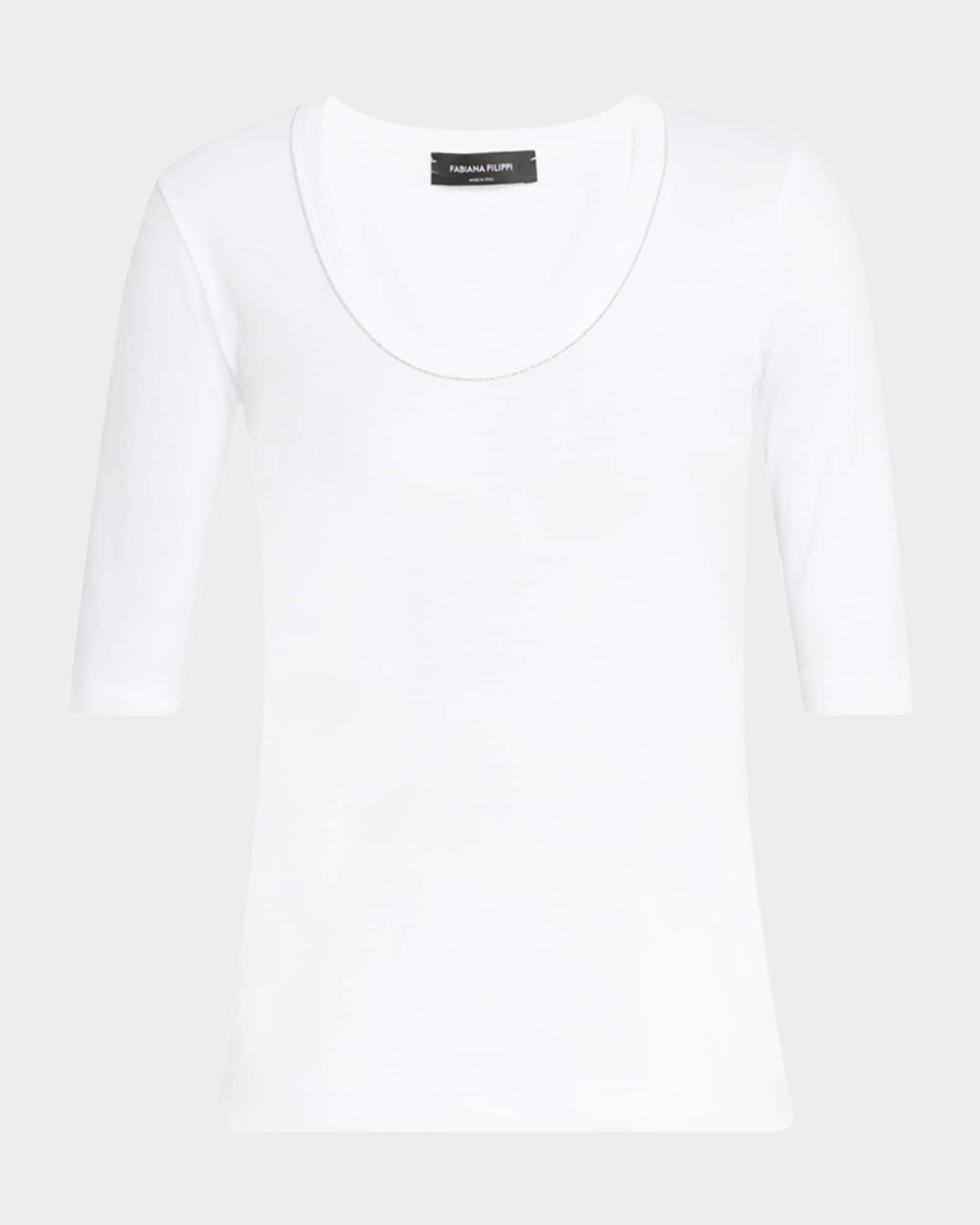 Filo Diamante-Trim Jersey T-Shirt 0