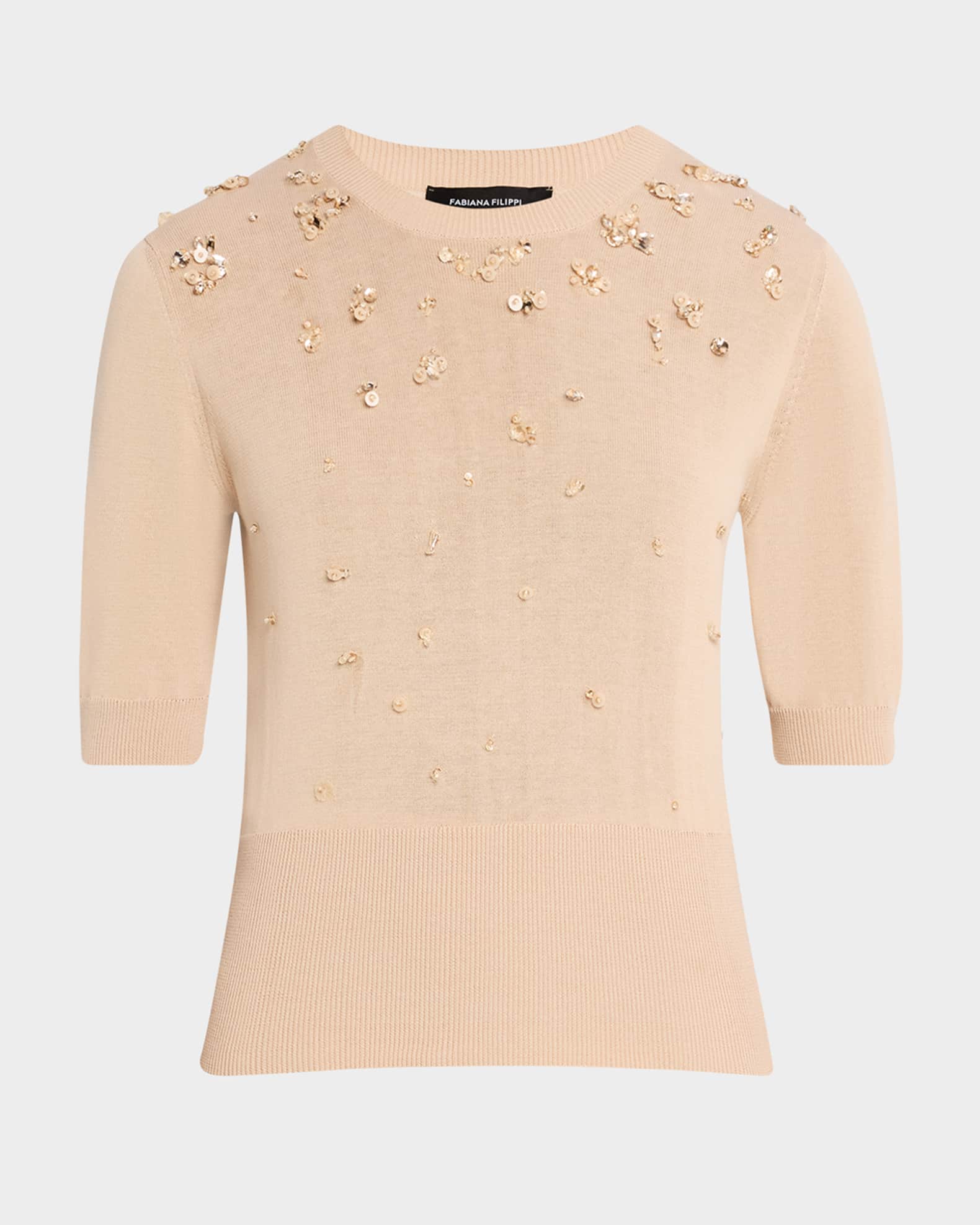 Crewneck Sequin Degrade Sweater 0