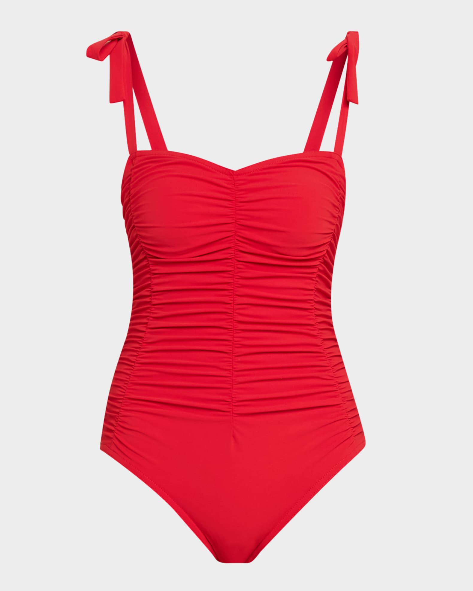 Karla Colletto Lenora Silent Underwire Bandeau One Piece Swimsuit Neiman Marcus