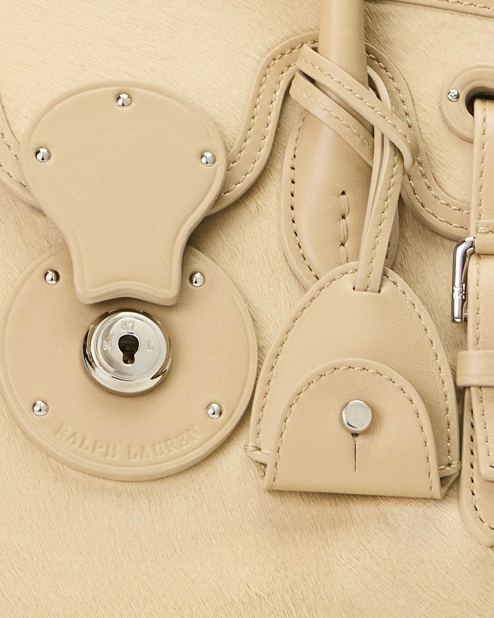 Ralph Lauren Collection Ricky 27 Calf Hair Top-Handle Bag Ralph Lauren Collection Ricky 27 Calf Hair Top-Handle Bag