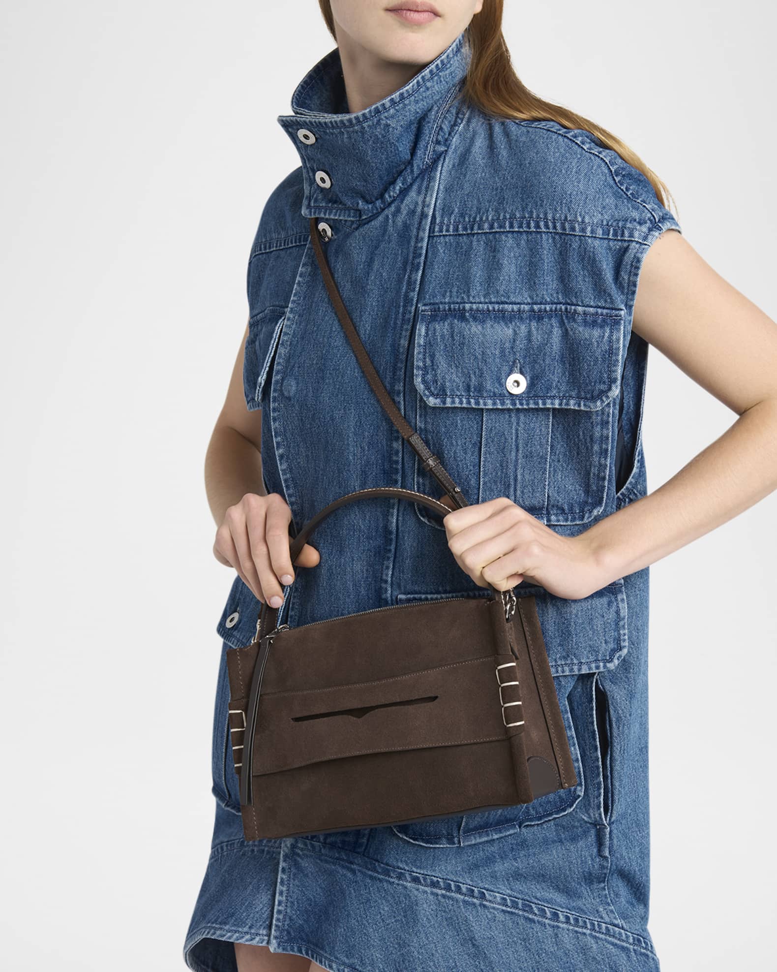 Loafer Suede Crossbody Bag 1