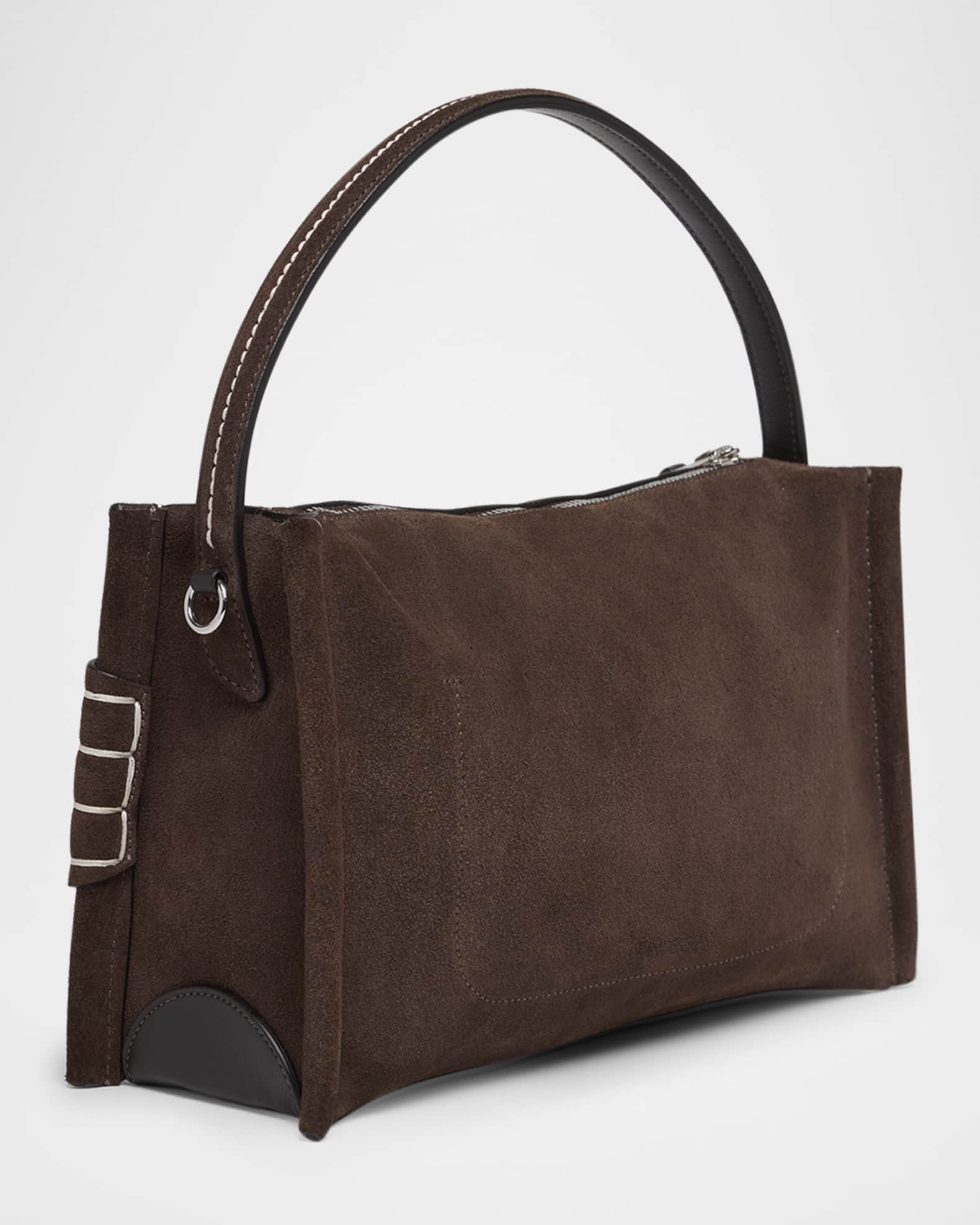 JW Anderson Loafer Suede Crossbody Bag | Neiman Marcus