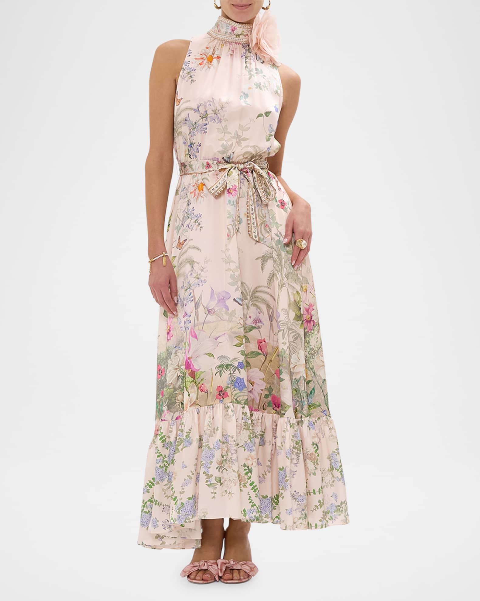 Palacio Playground Tie-Neck Maxi Dress 1