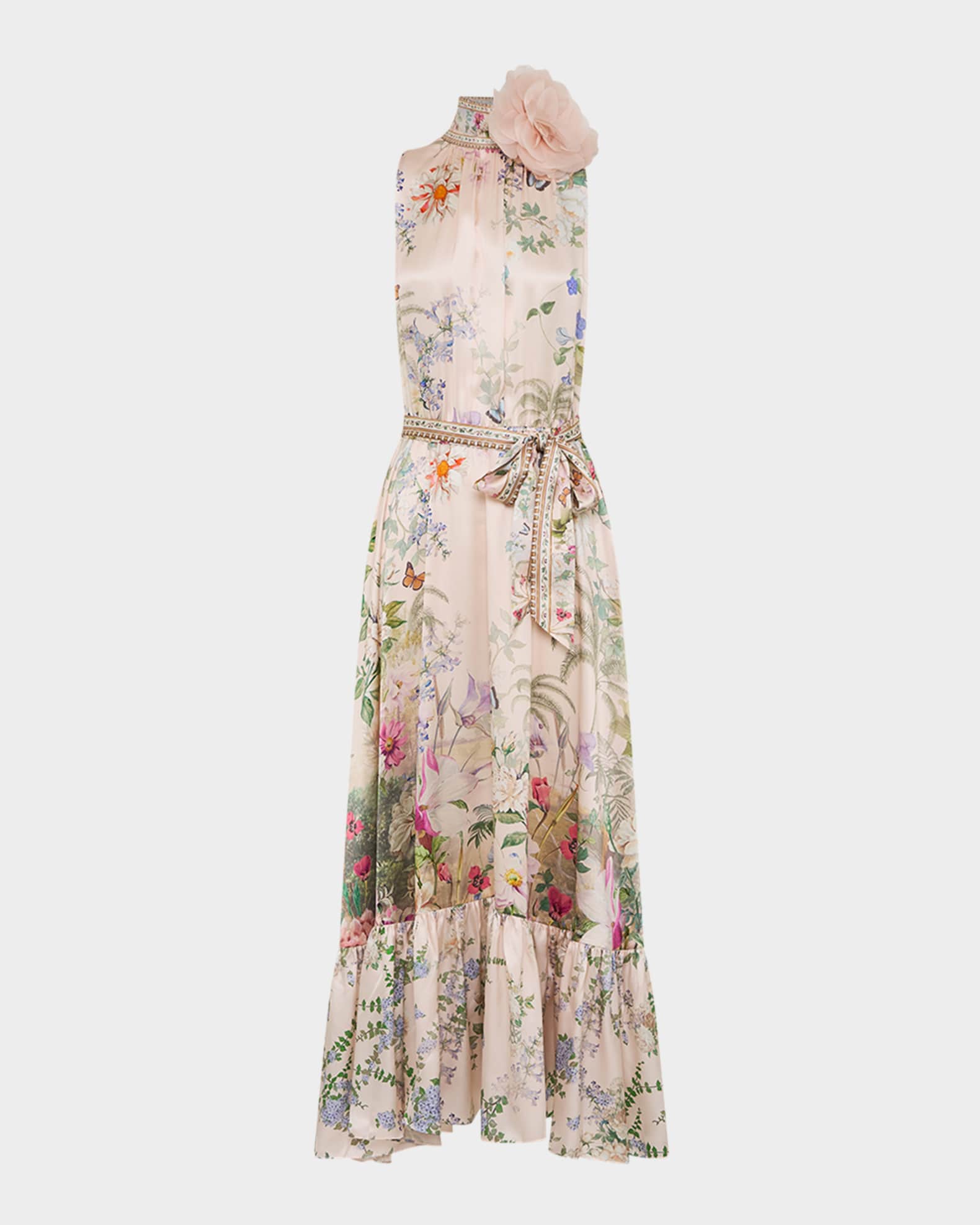 Palacio Playground Tie-Neck Maxi Dress 0
