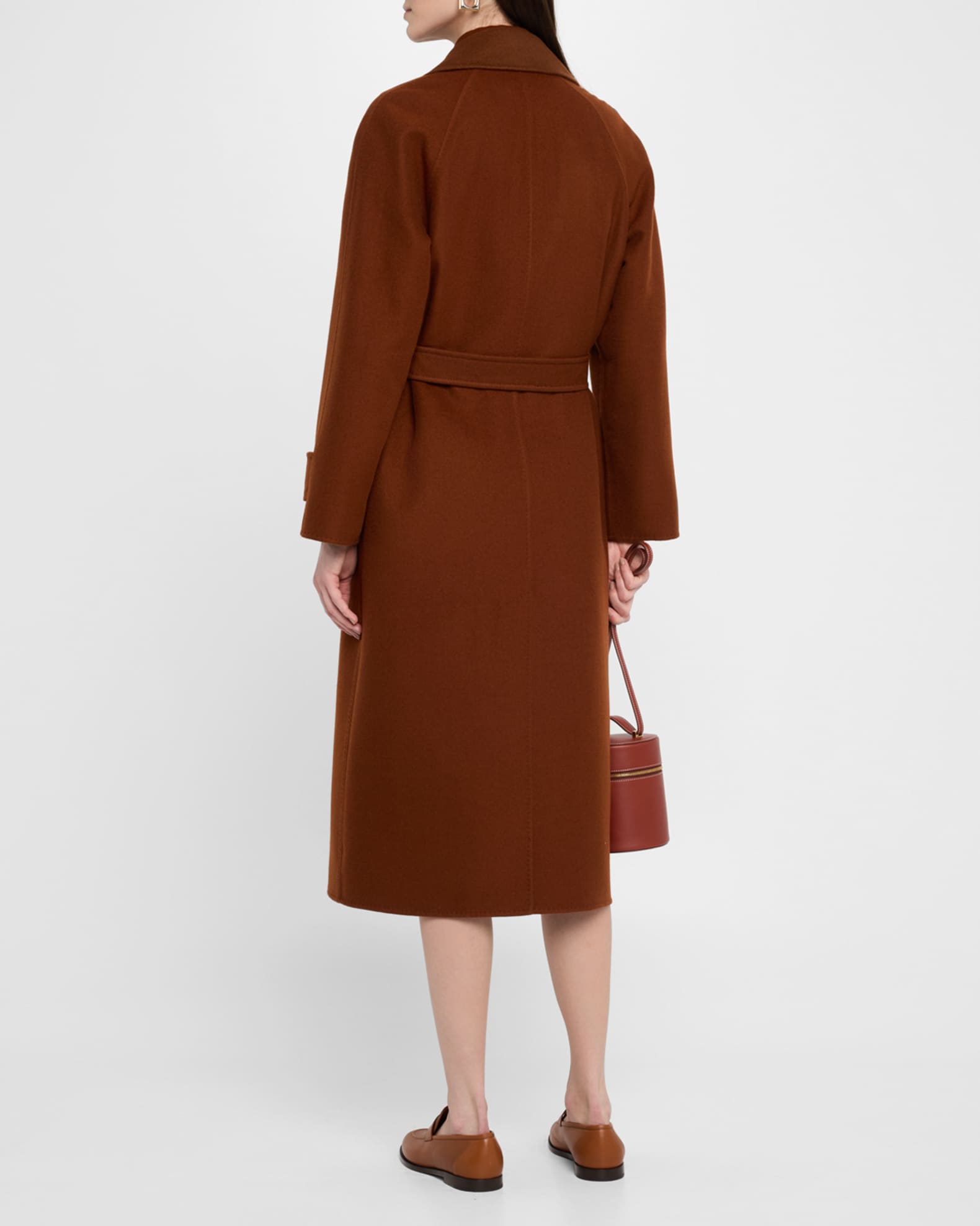 Loro Piana Foster Double-Breast Belted Cashmere Coat | Neiman Marcus