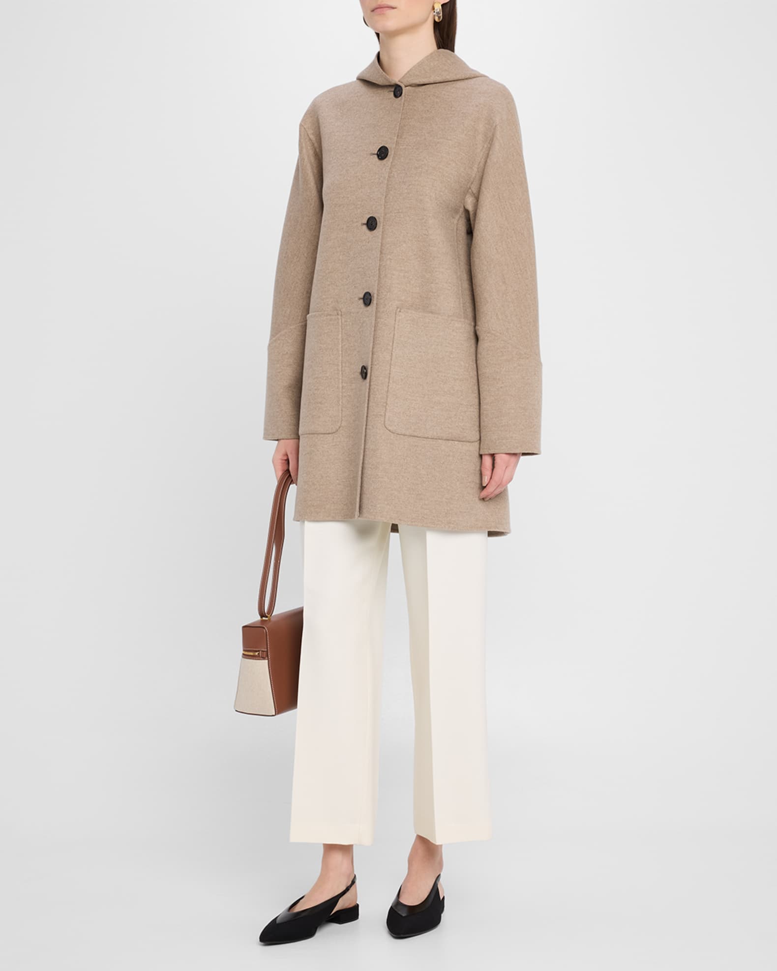 Kian Hooded Cashmere Coat 1