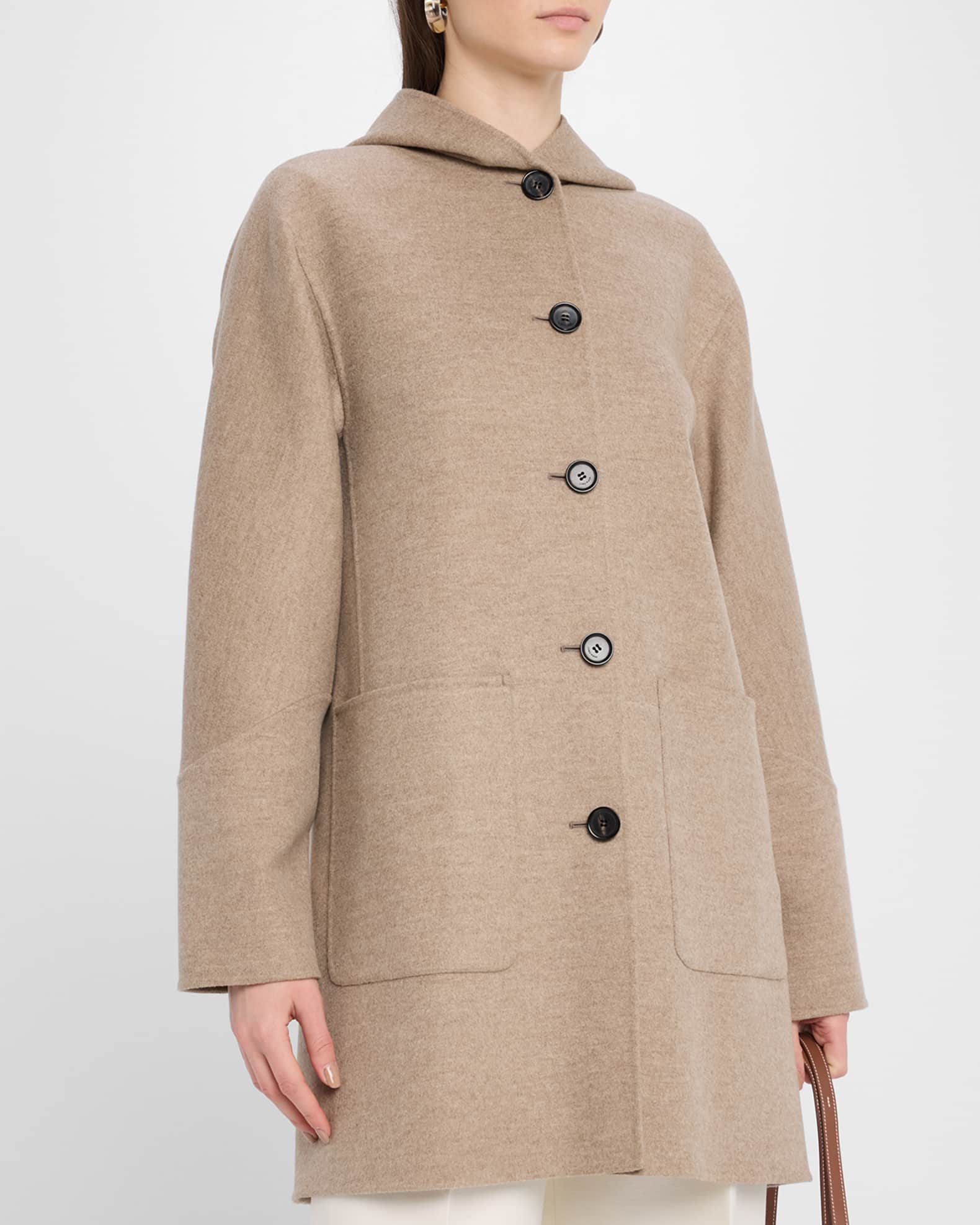 Loro Piana Kian Hooded Cashmere Coat | Neiman Marcus