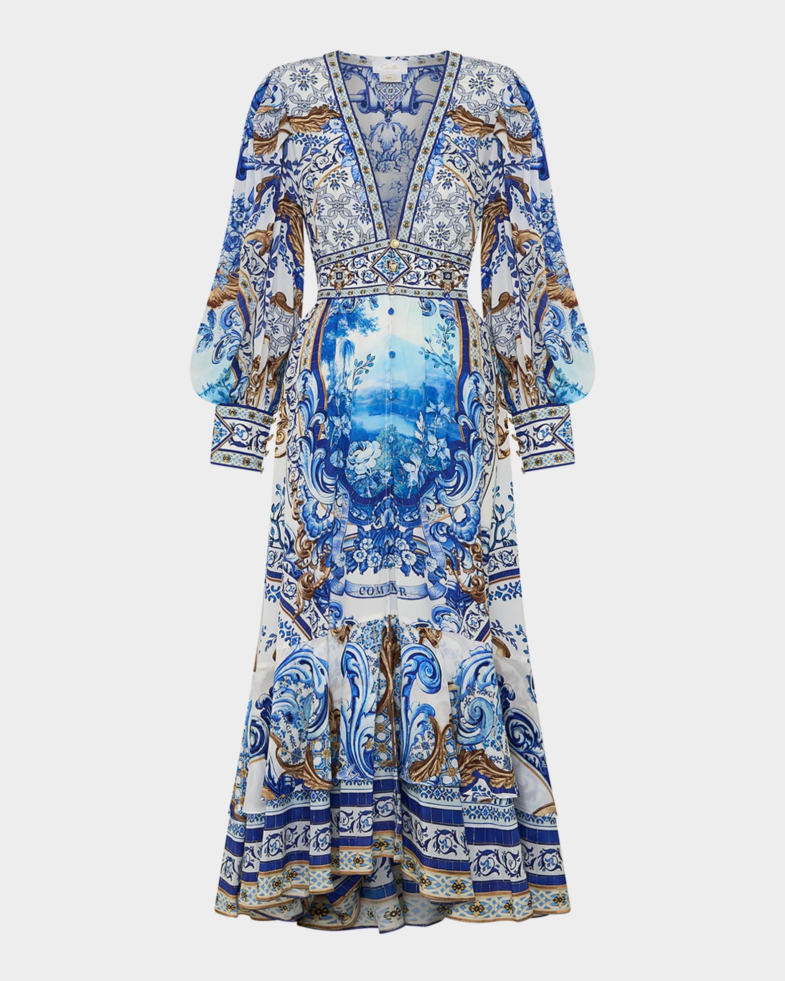 Azul Adventures Long Button-Front Dress 0