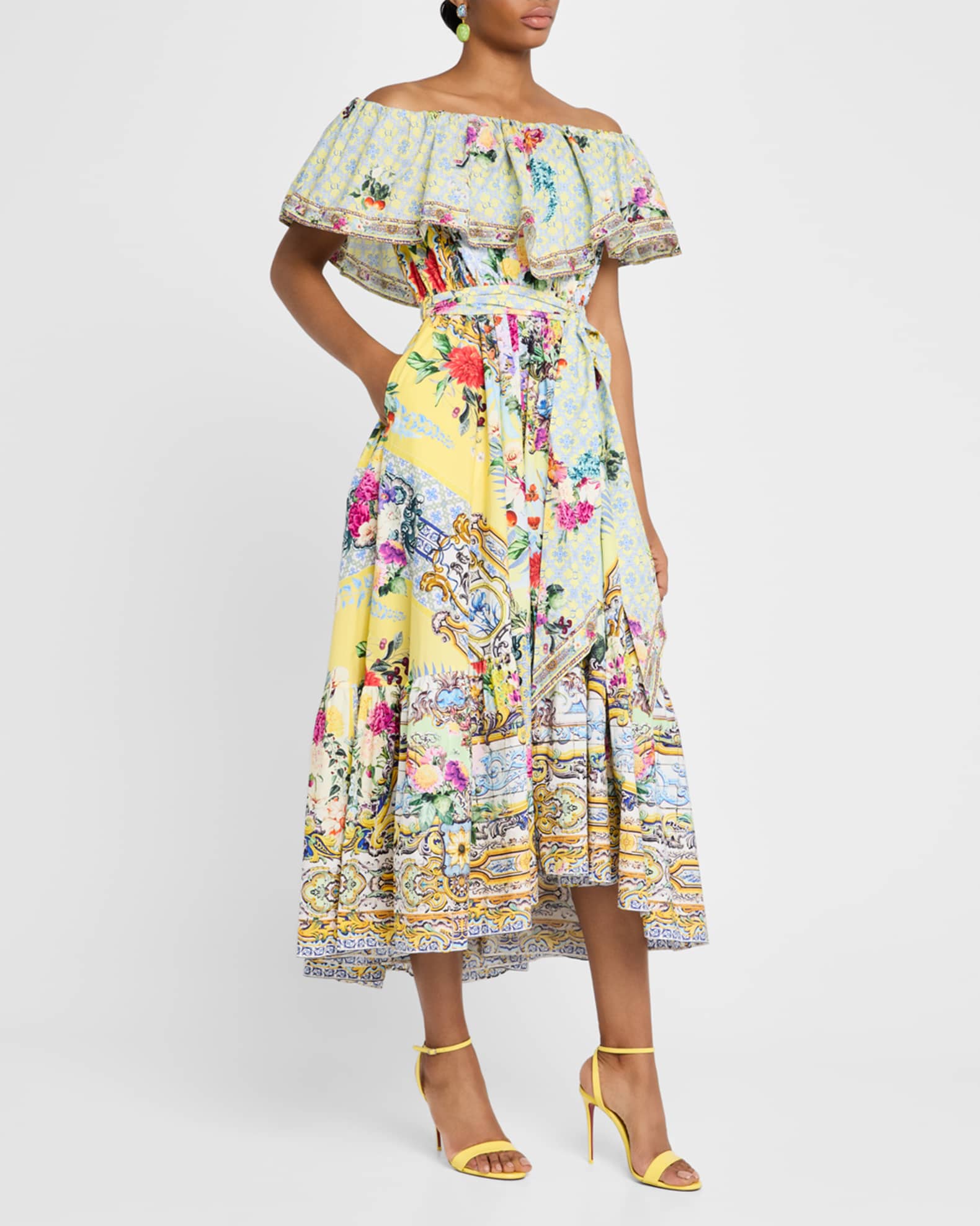 Flor Fantastica Shoulder Frill Dress 1