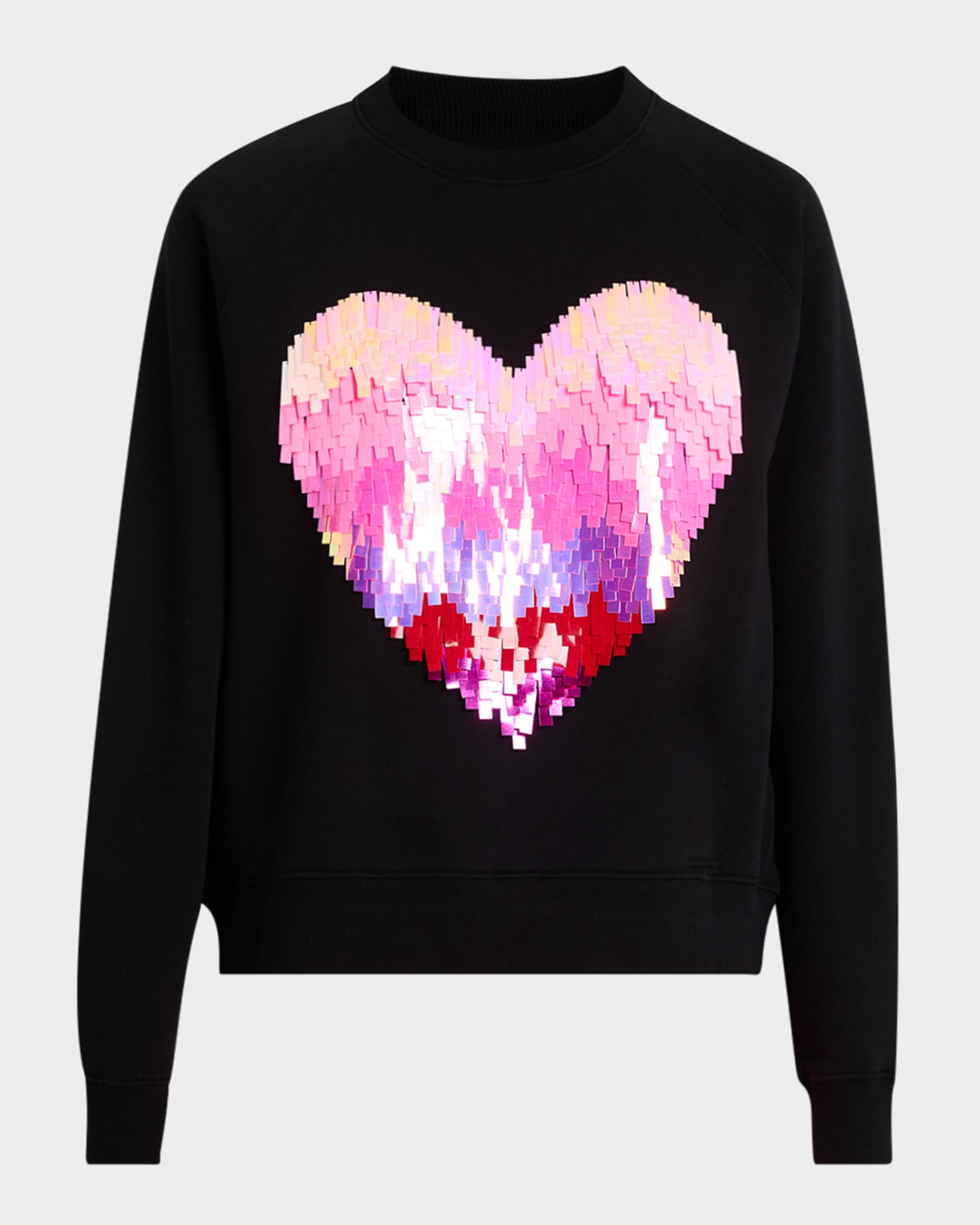 Heater Sequined Heart Sweatshirt 0