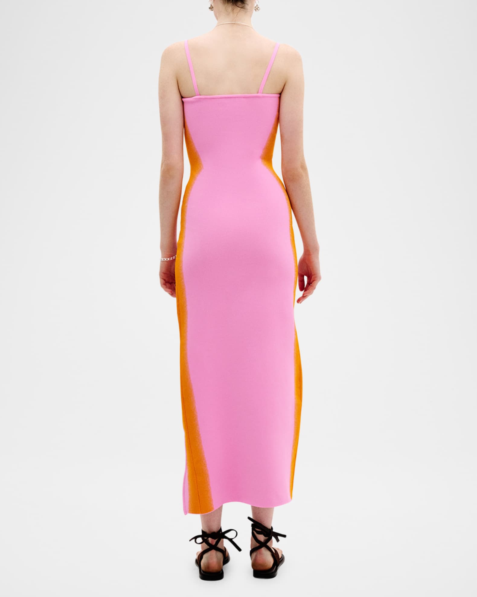 Iris Flower-Print Maxi Tank Dress