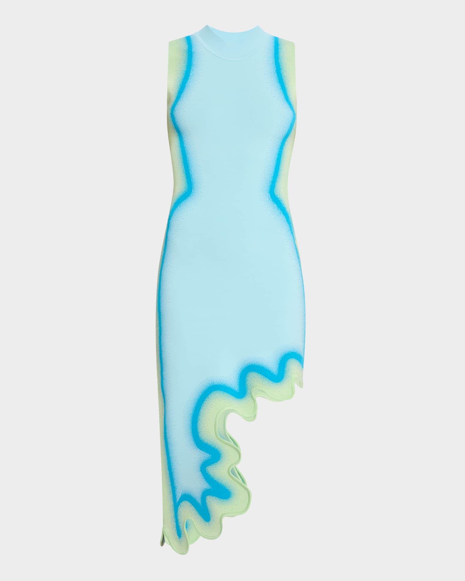 Brooklyn Wavy Asymmetric Dress 0
