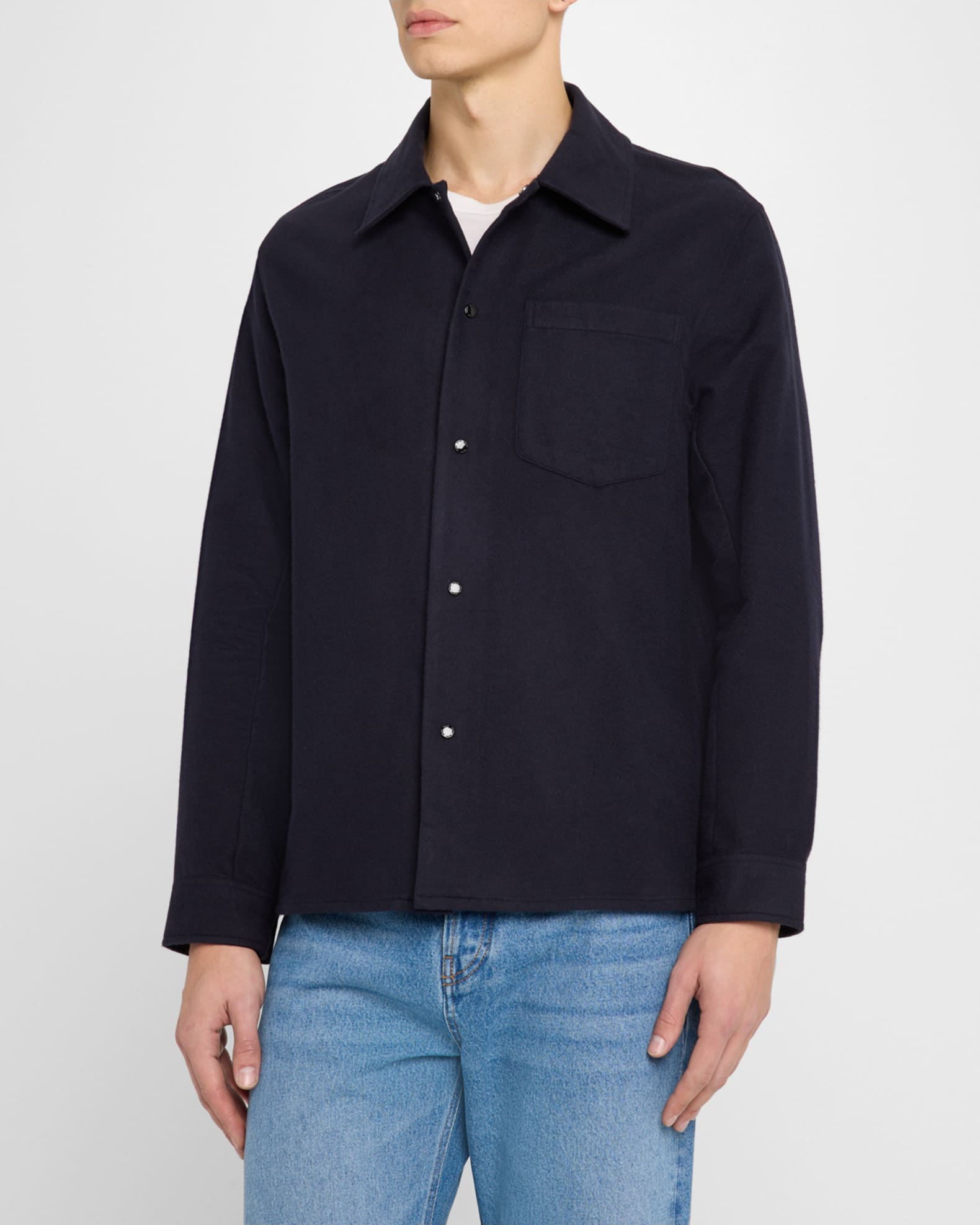 トップス Cooran NN.07 Men's Blaze Organic Cotton Overshirt | Neiman Marcus