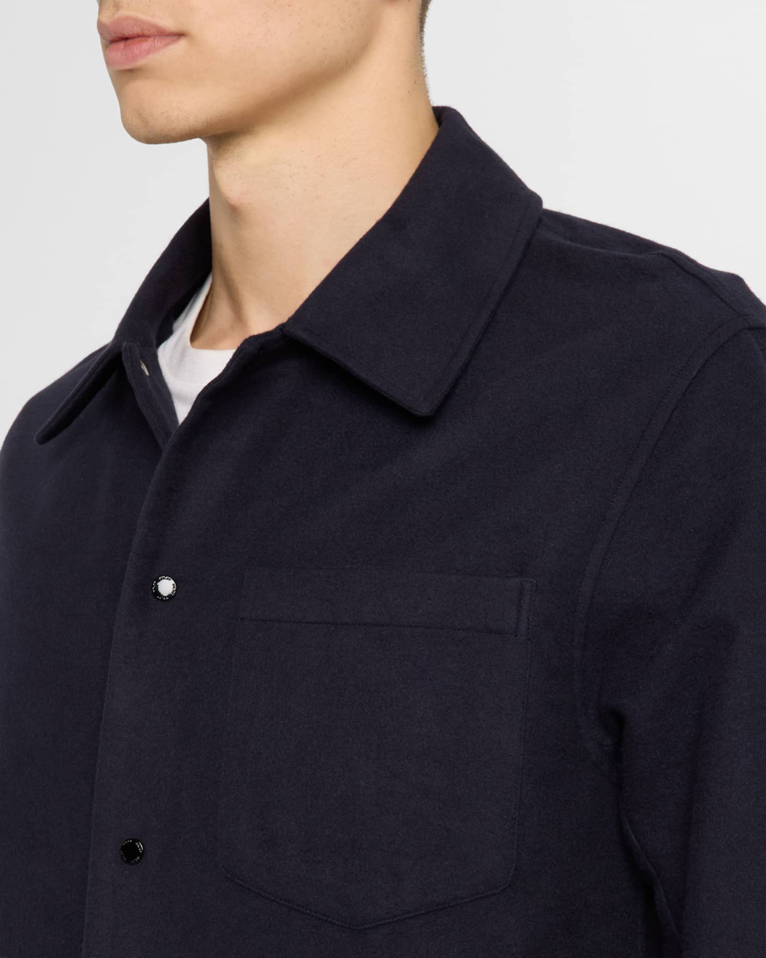 NN.07 Men's Blaze Organic Cotton Overshirt | Neiman Marcus