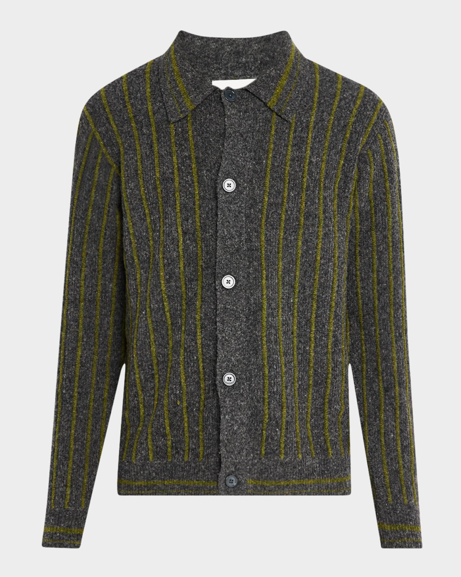 Men's Darren Boucle Polo Cardigan 0