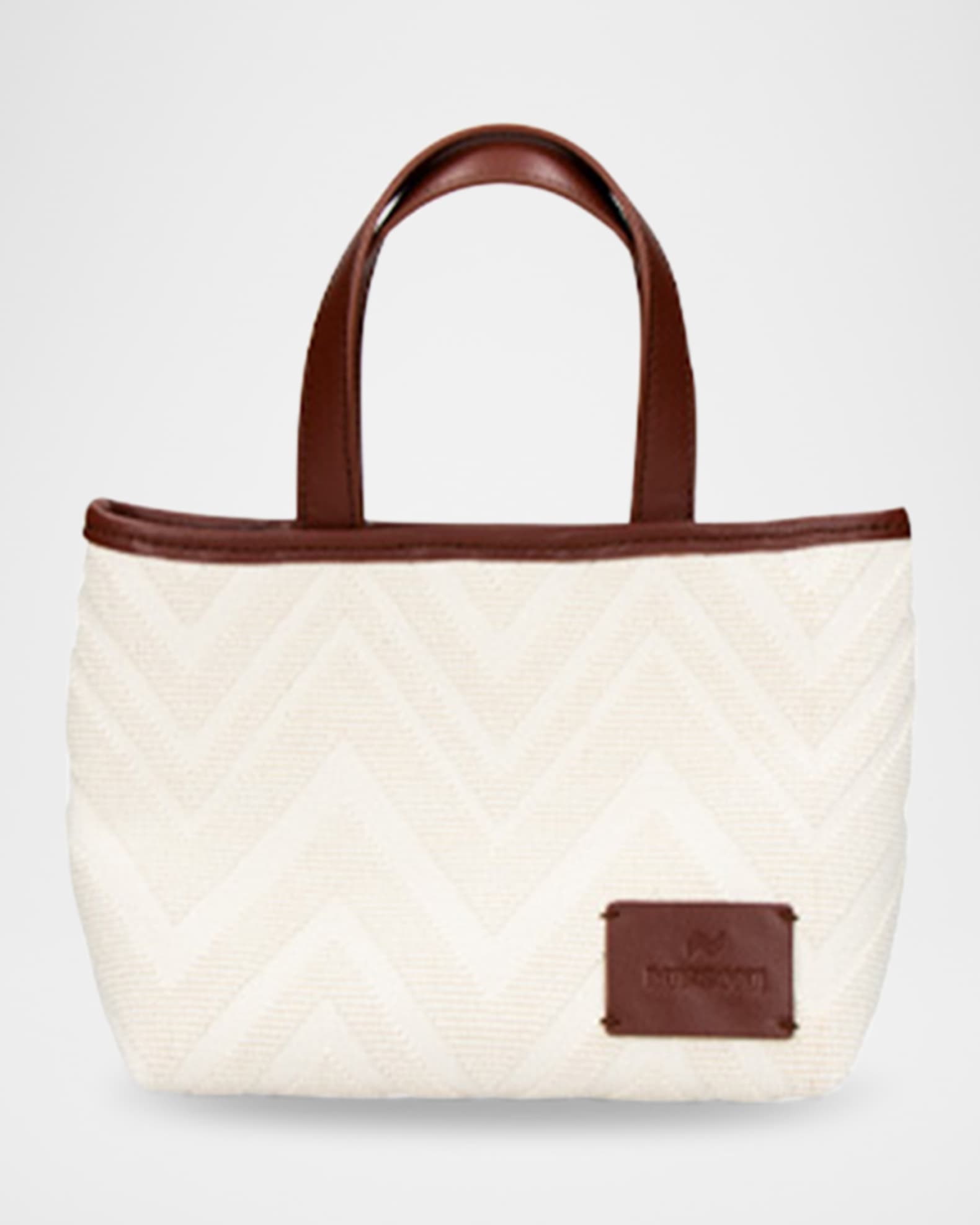 Small Chevron Cotton Tote Bag 0