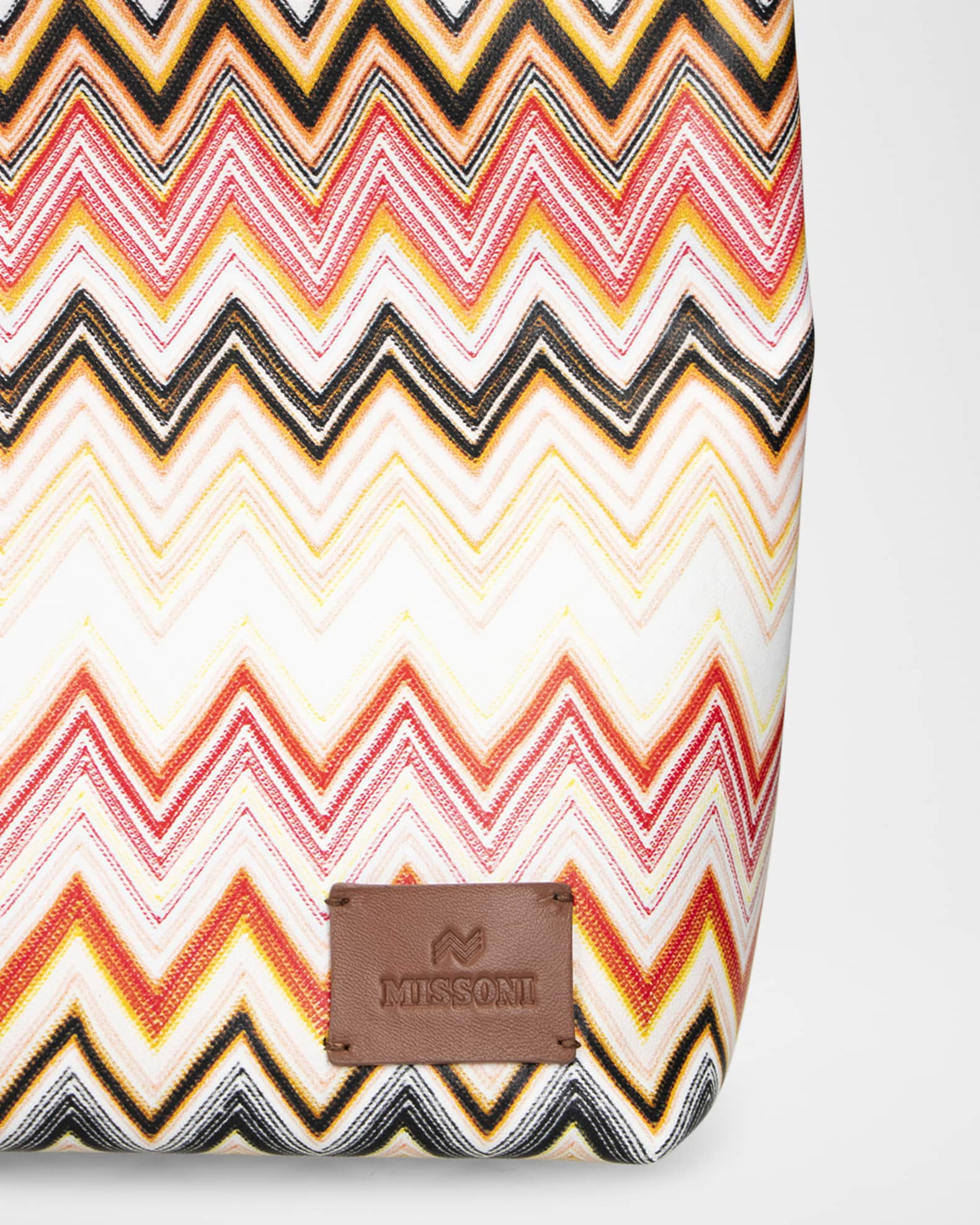 Large Chevron Canvas Tote Bag 1