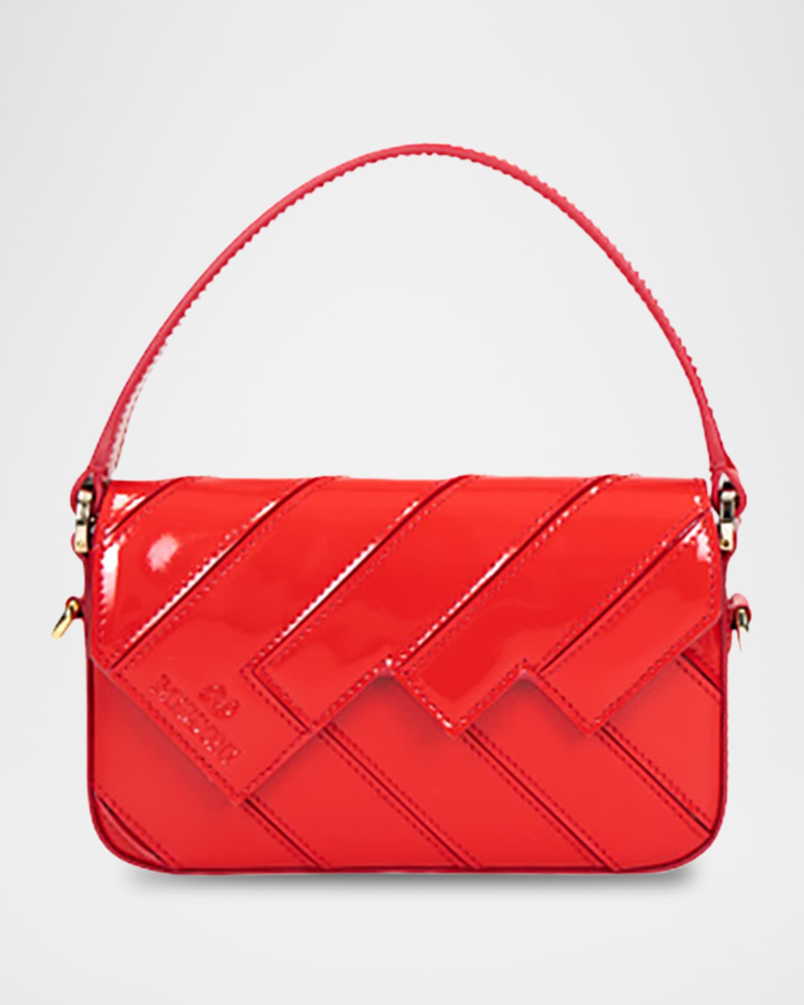 Small Wave Patent Leather Shoulder Bag 0