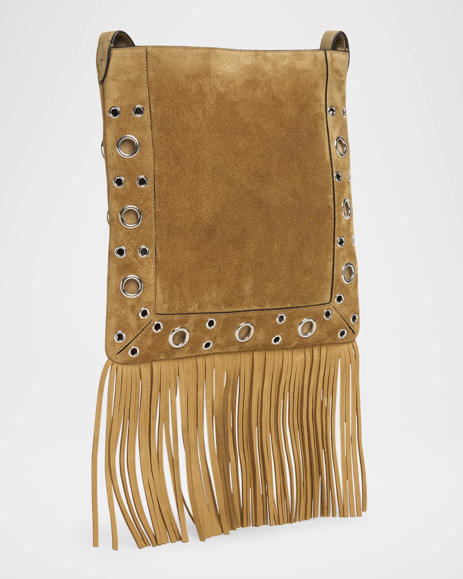 Valentino Garavani Nellcote Fringe Studded Suede Crossbody