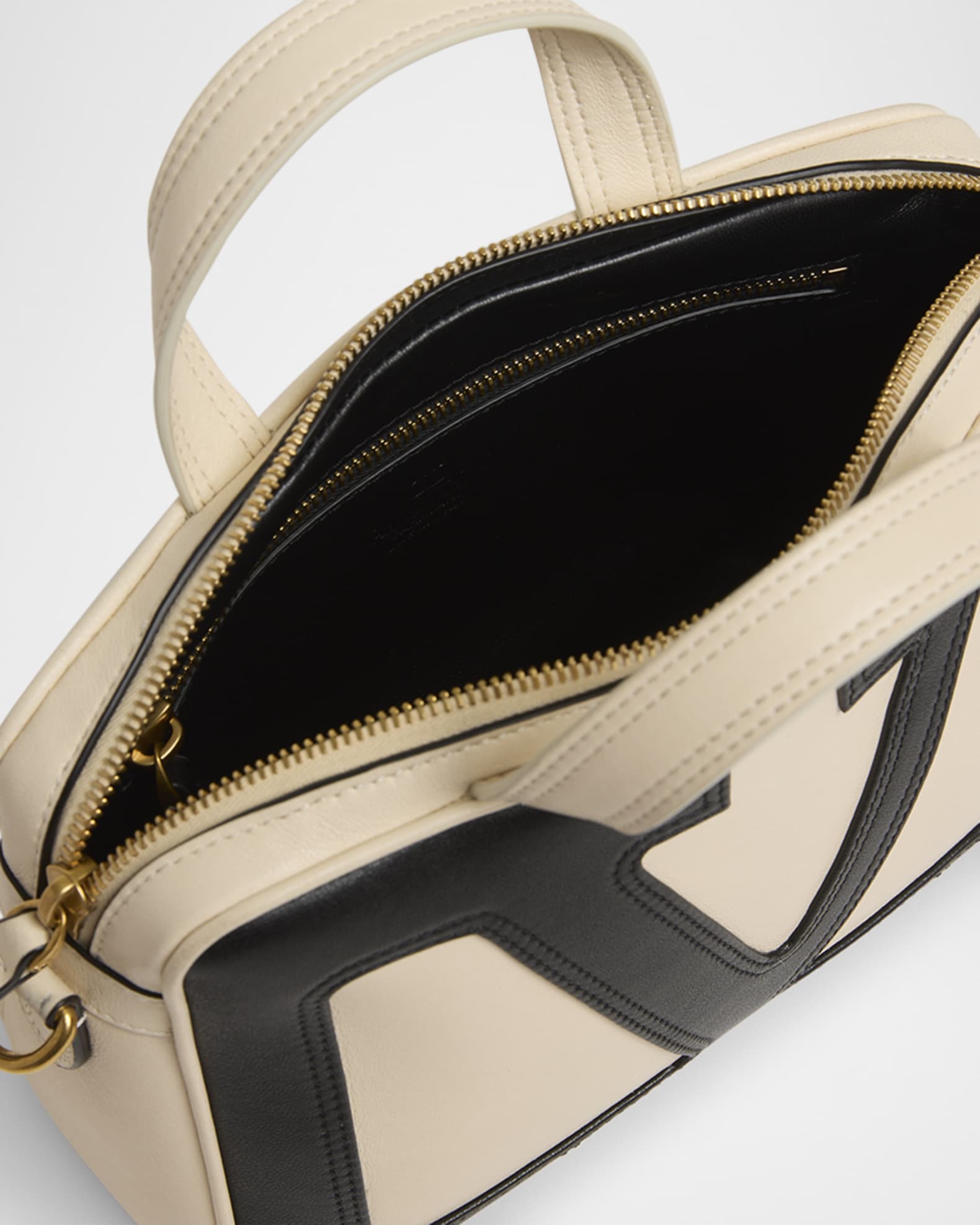 Valentino Garavani Viva Superstar Small VLOGO Leather Duffle Top
