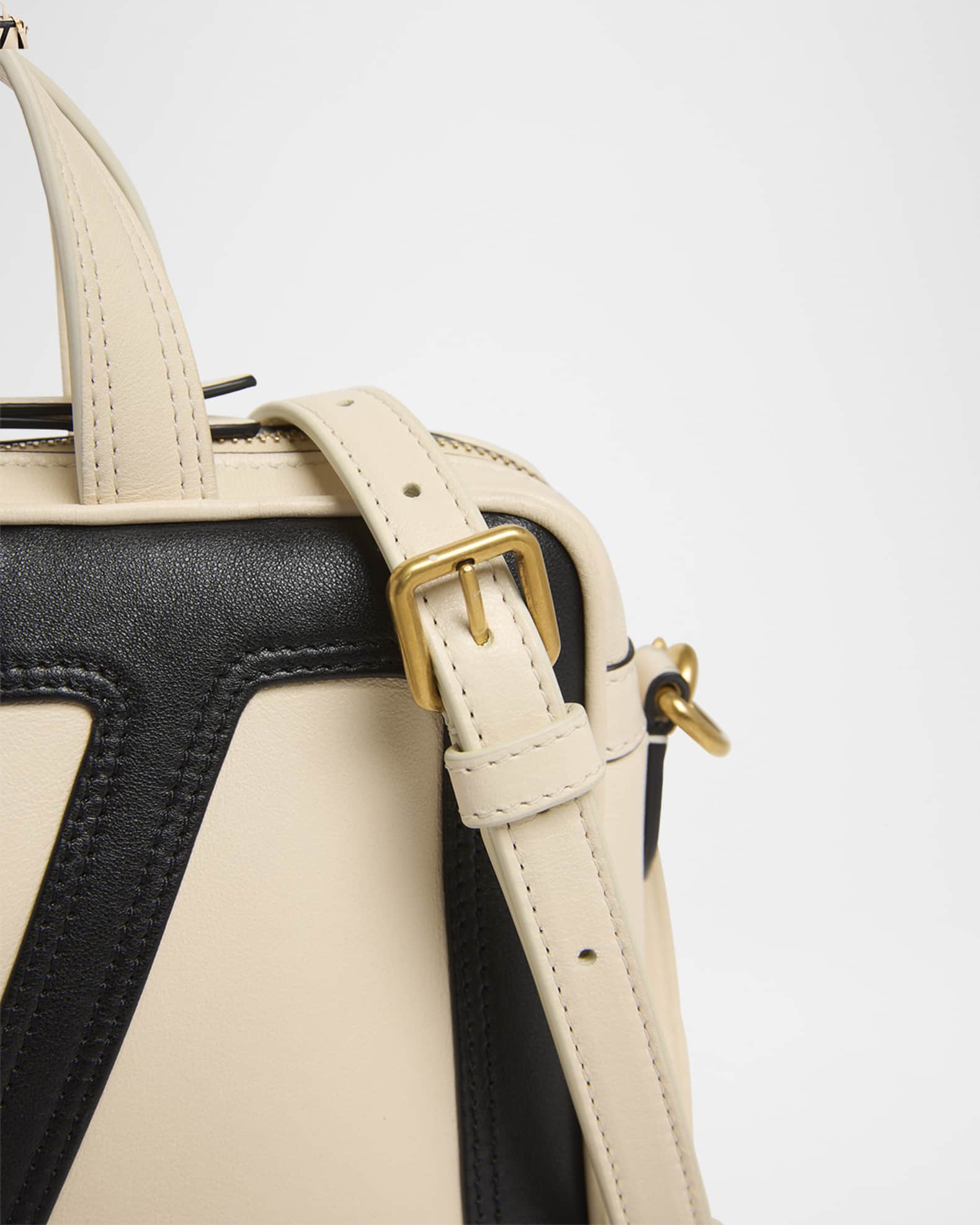 Valentino Garavani Viva Superstar Small VLOGO Leather Duffle Top