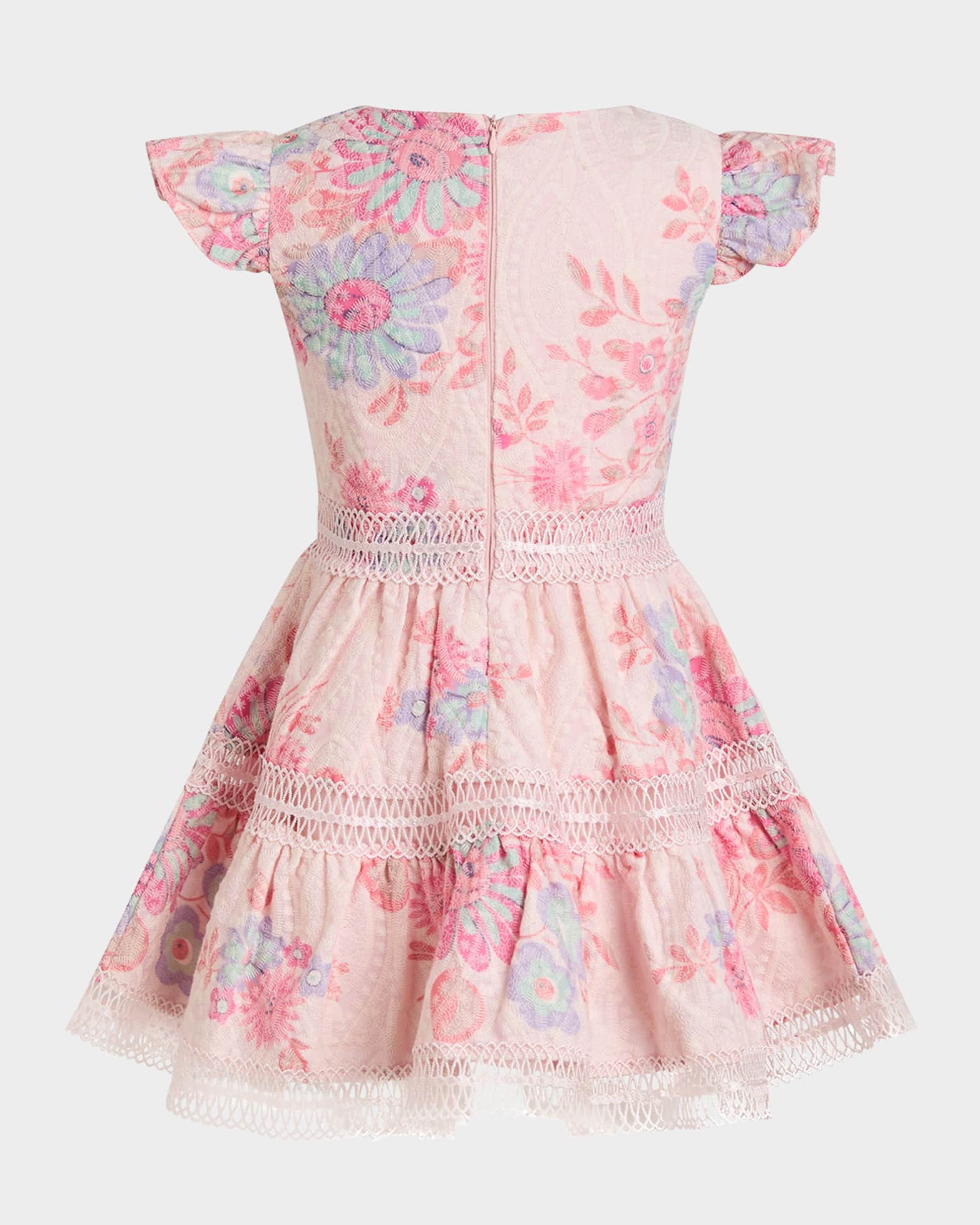 Girl's Zietta Floral-Print Dress, Size 4-14 1
