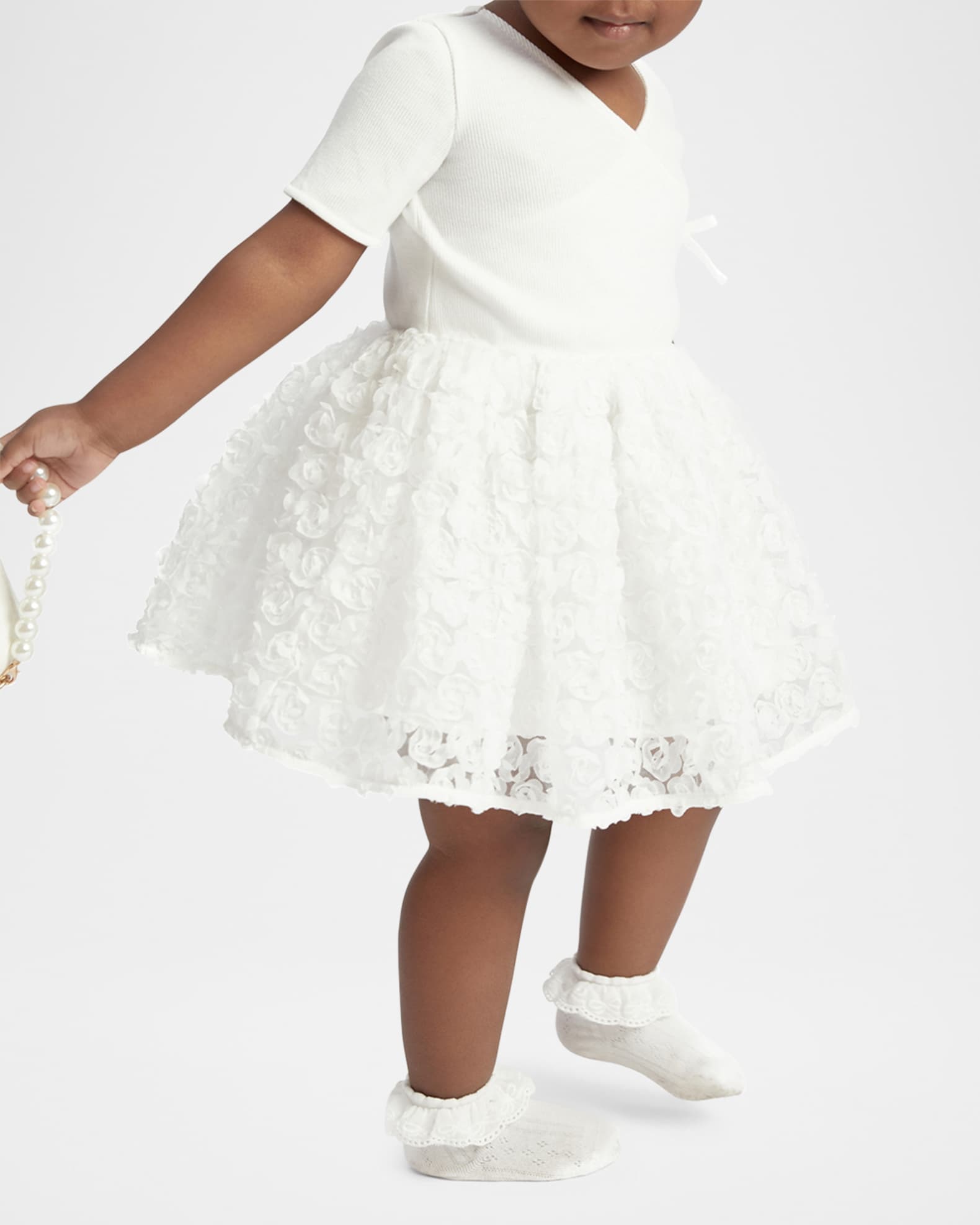 Girl's Andi Rosette A-Line Dress, Size 6M-3 0