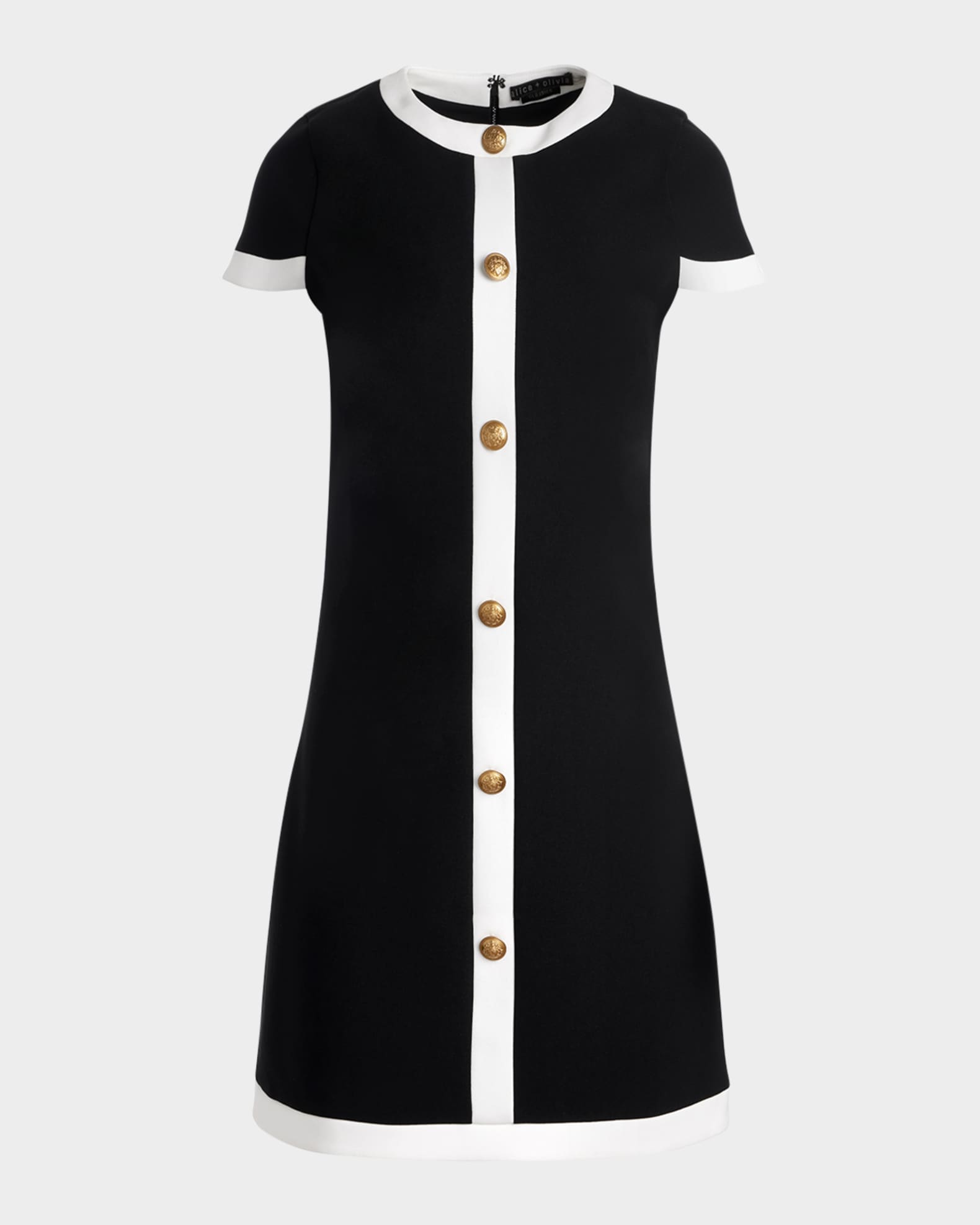 Coley Button-Front Mini Dress 0