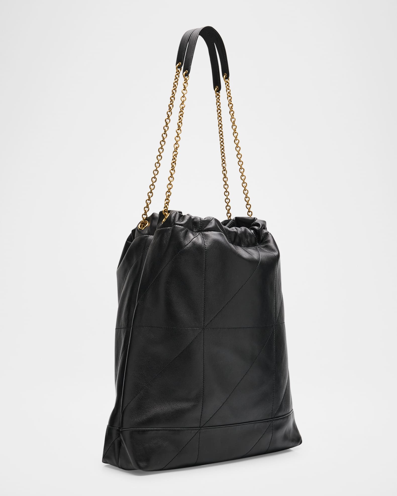 Jamie Large Pochon YSL Shoulder Bag in Quilted Lambskin Leather 1