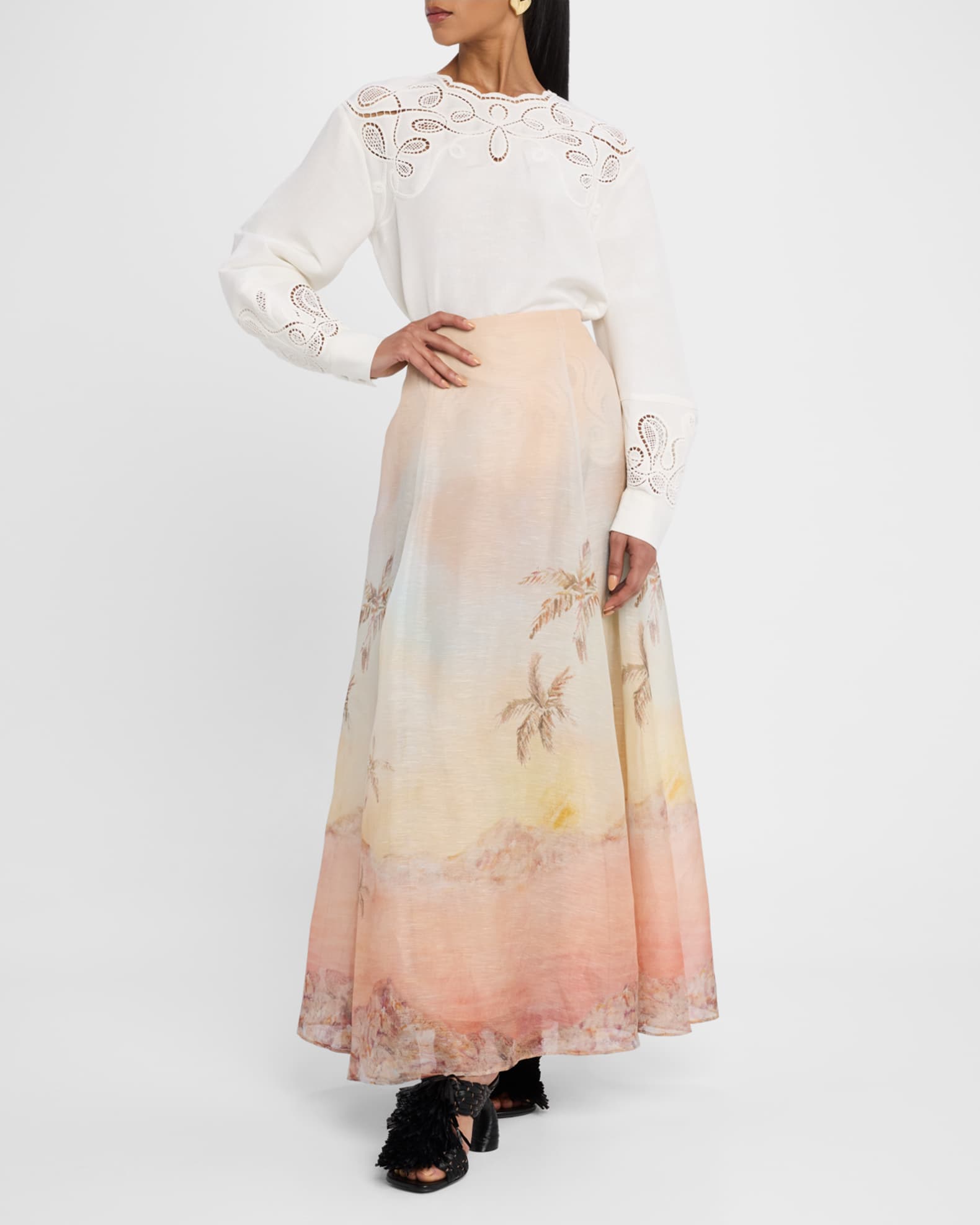 Illuminate A-Line Maxi Skirt 1