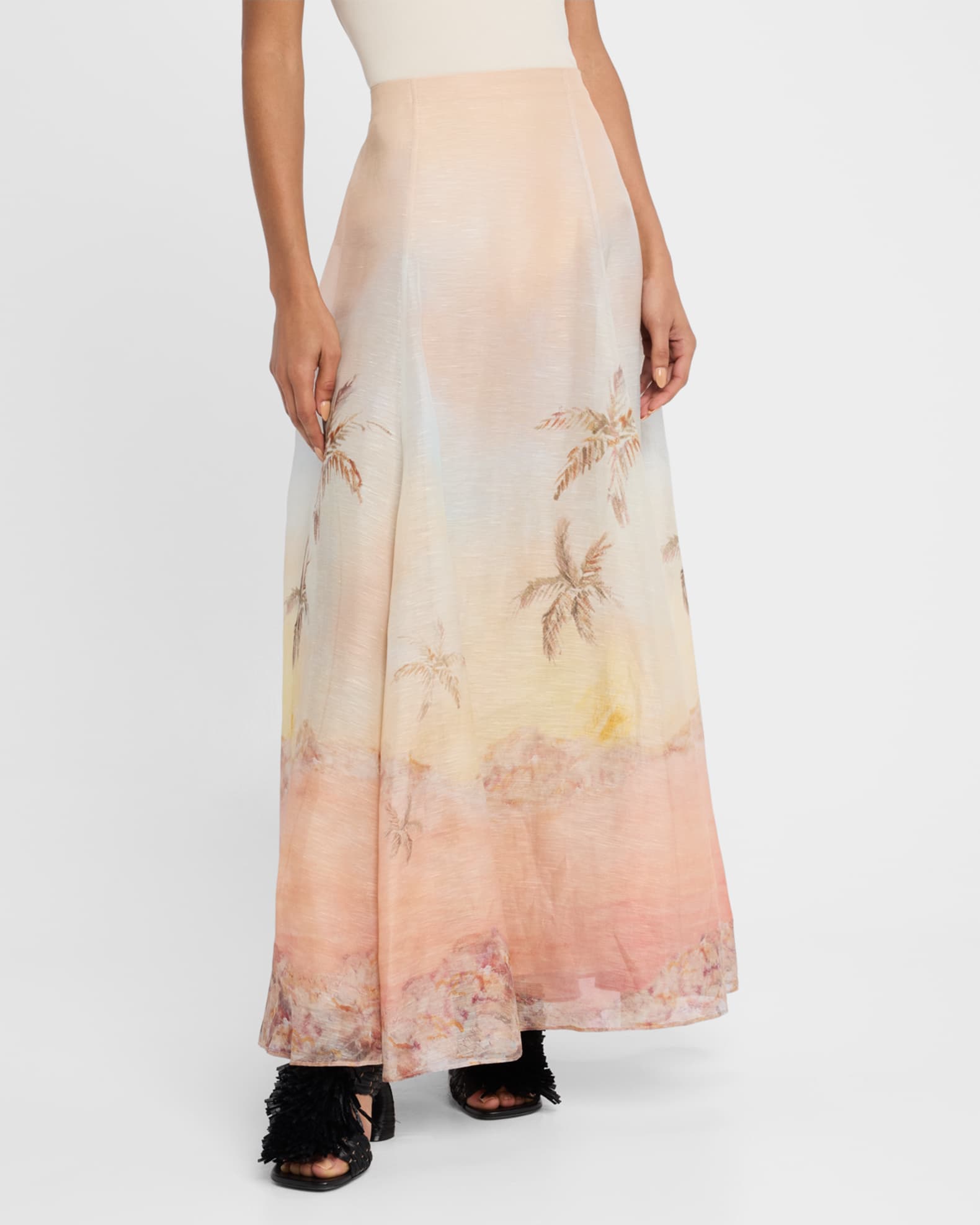 Zimmermann Illuminate A-Line Maxi Skirt | Neiman Marcus
