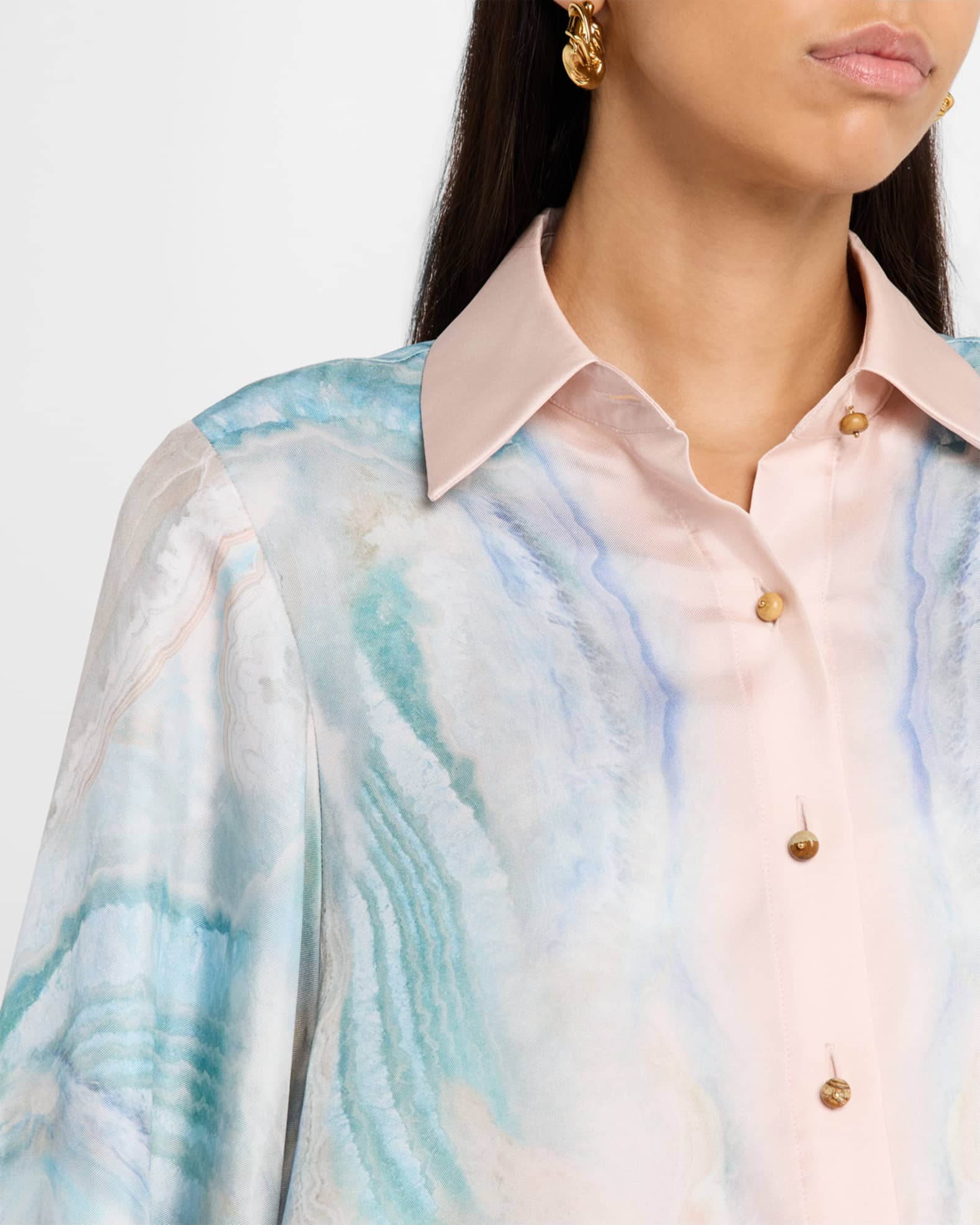 Zimmermann Illuminate Relaxed Shirt | Neiman Marcus