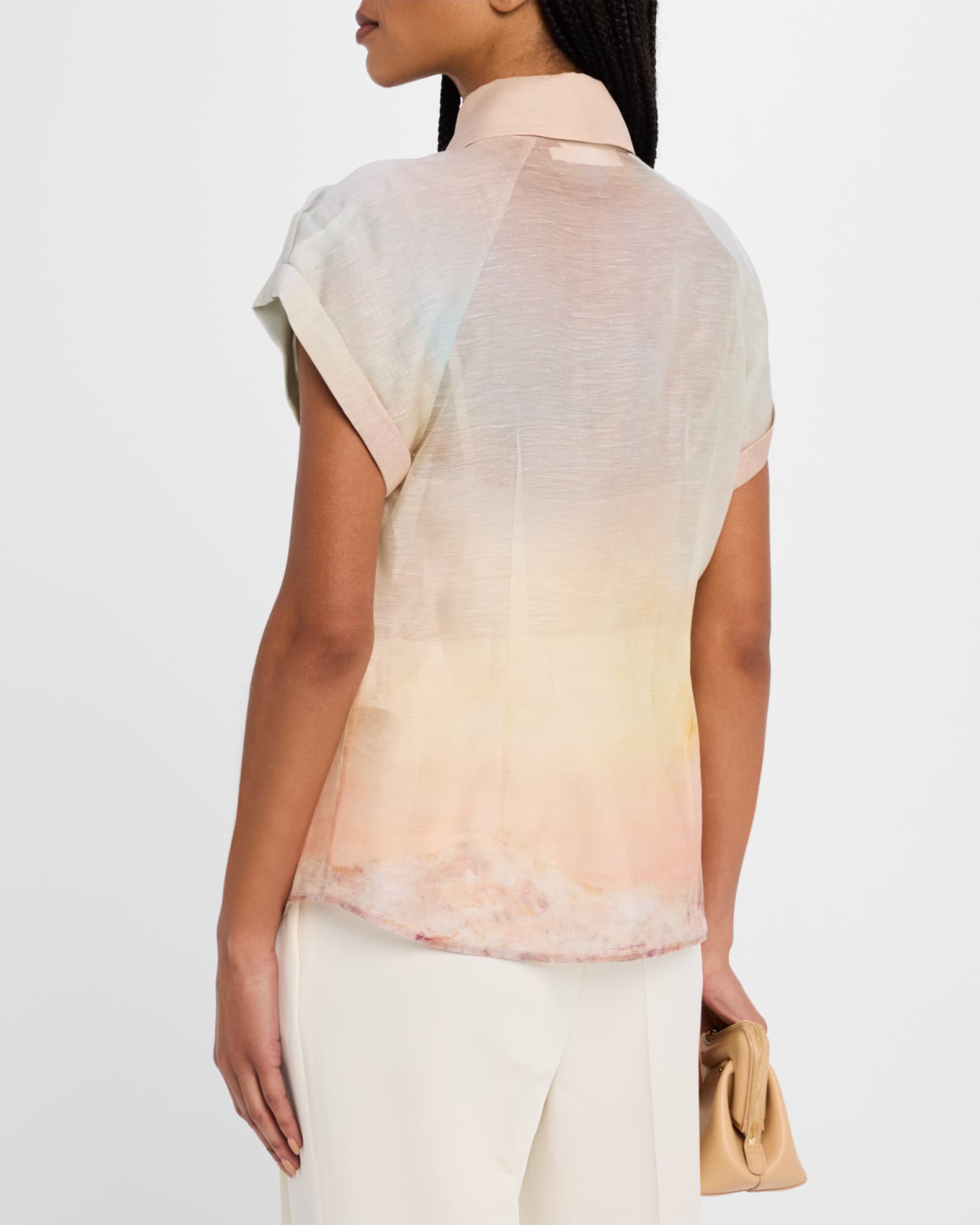 Zimmermann Illuminate Fitted Blouse | Neiman Marcus